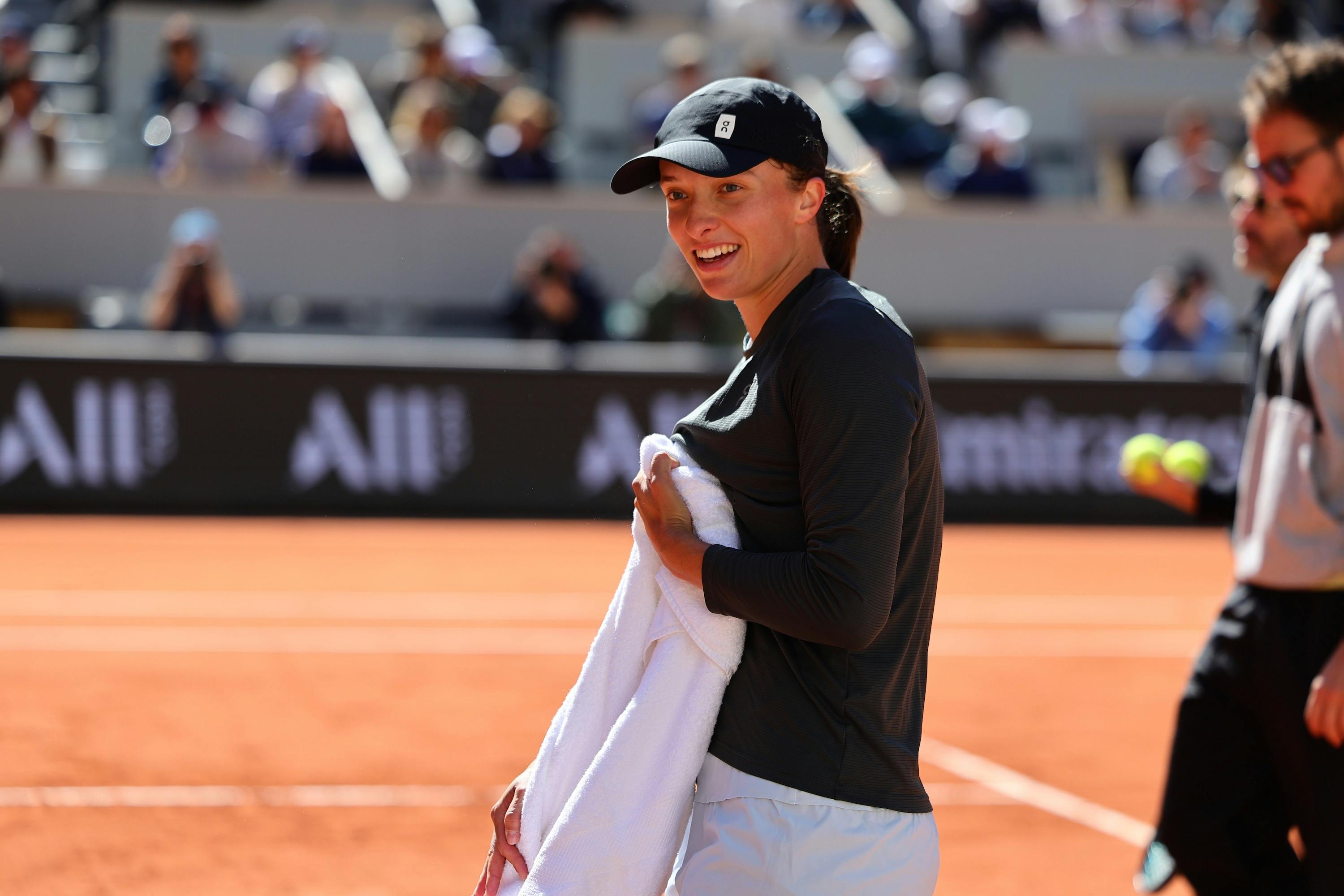 Iga Swiatek / Entraînement Roland-Garros 2025