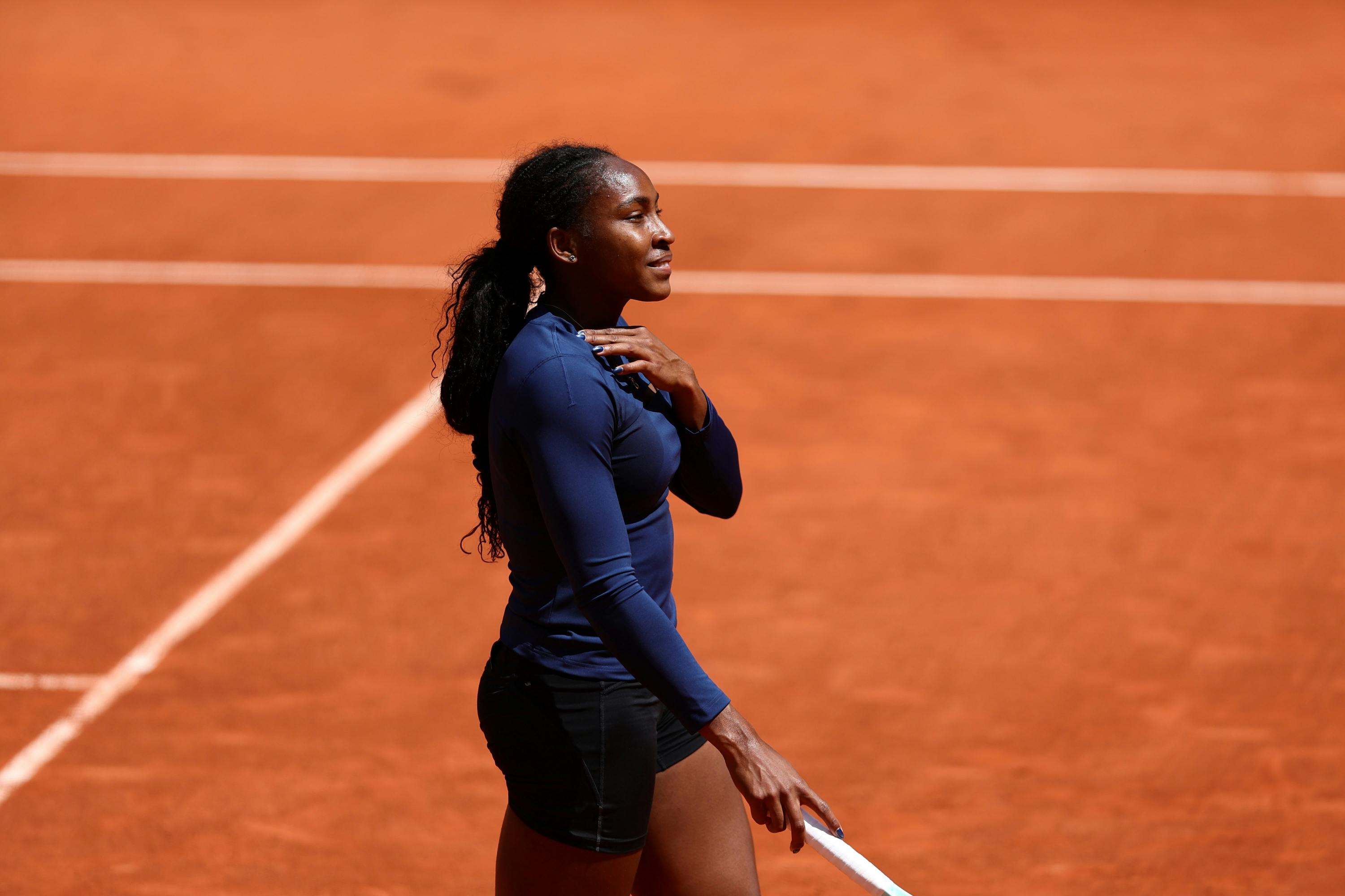 Coco Gauff / Practice Roland-Garros 2025