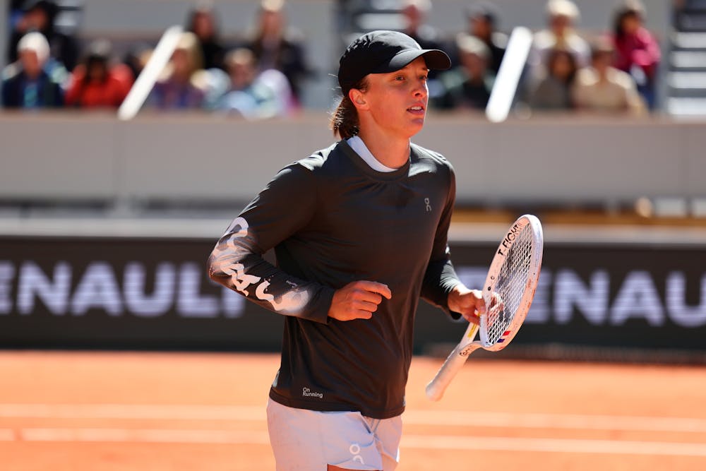 Iga Swiatek, Roland-Garros 2025, Entrainement