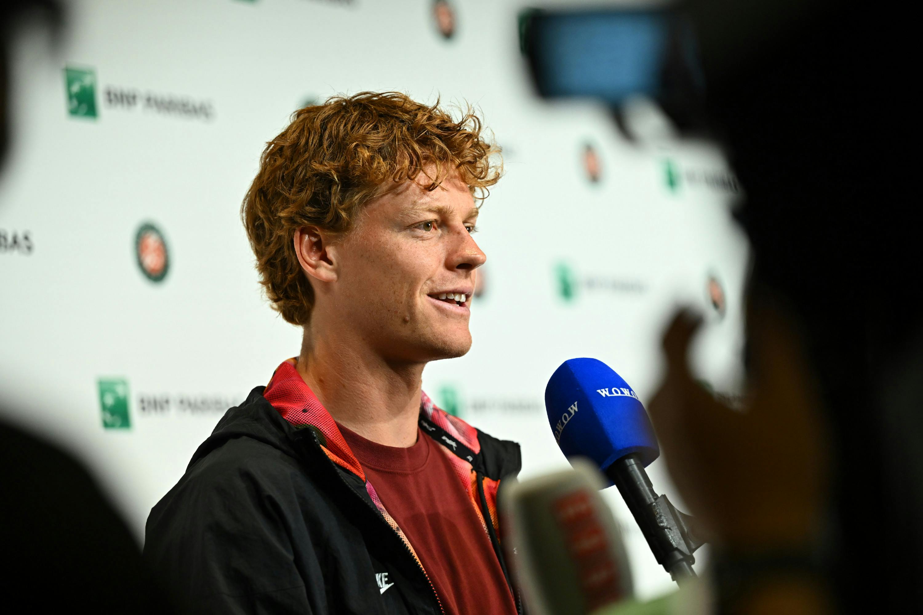 Jannik Sinner media day RG2025
