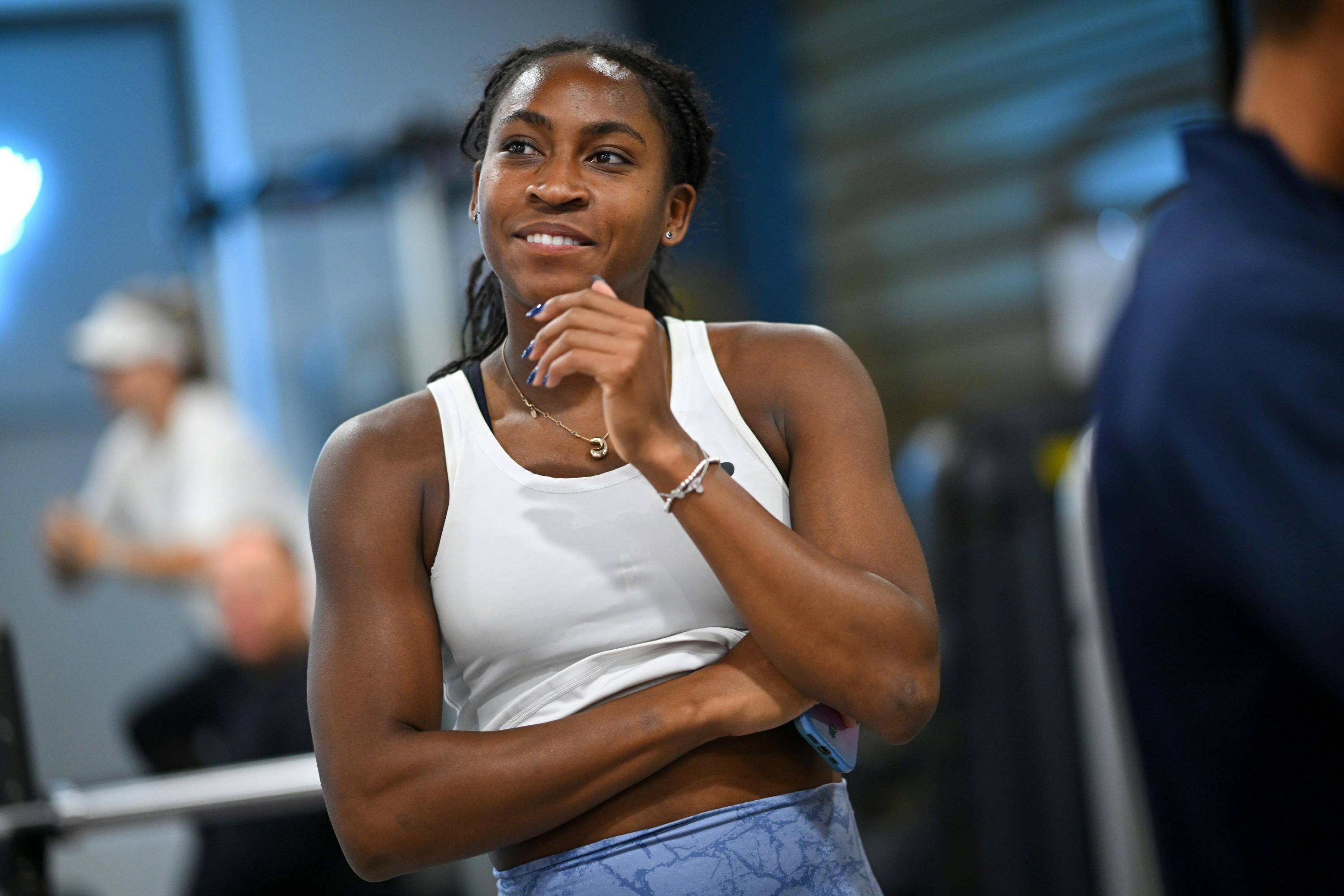 Coco Gauff Roland-Garros 2025 gym