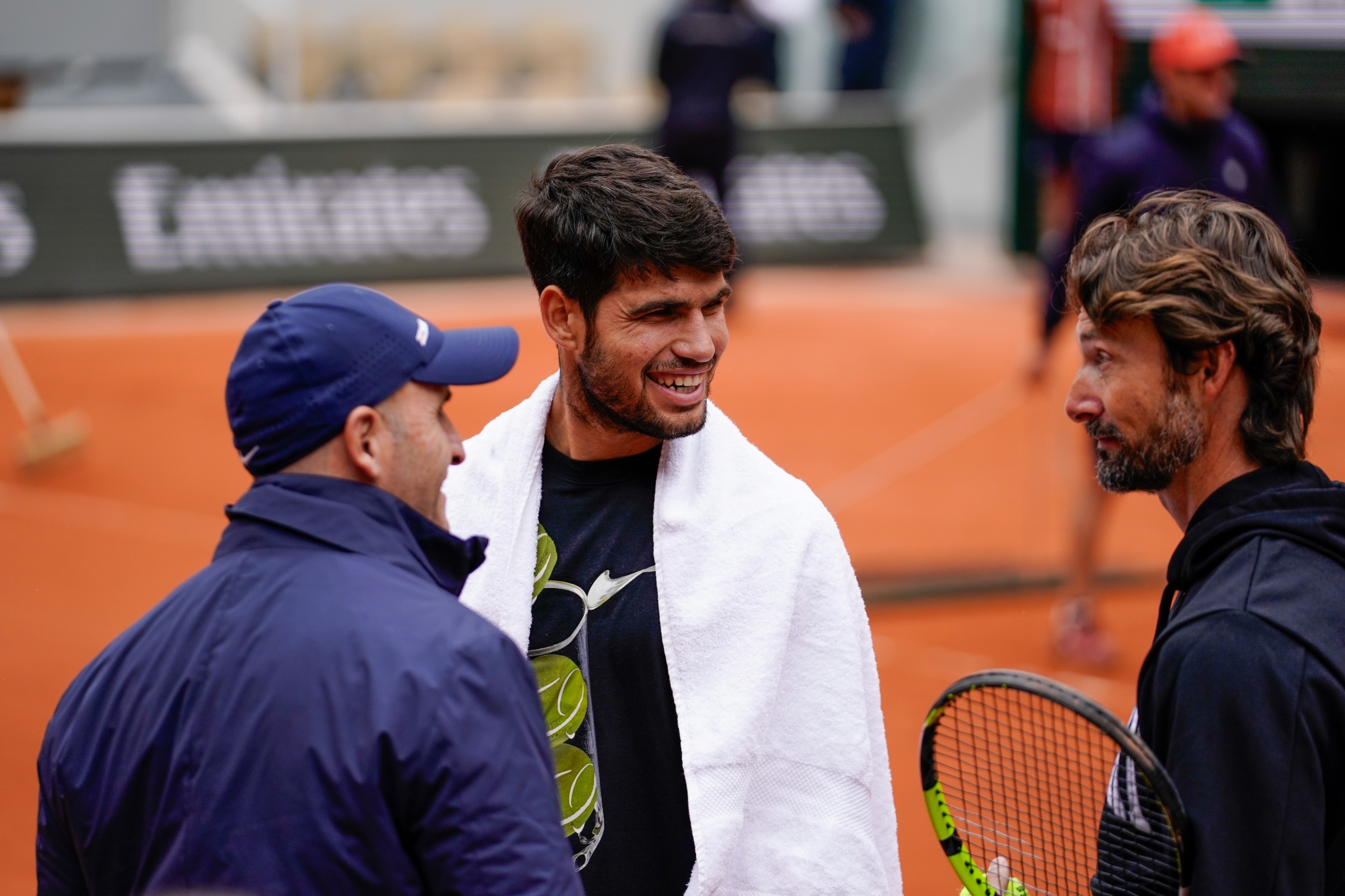 Carlos Alcaraz & Juan Carlos Ferrero / Practice Roland-Garros 2025
