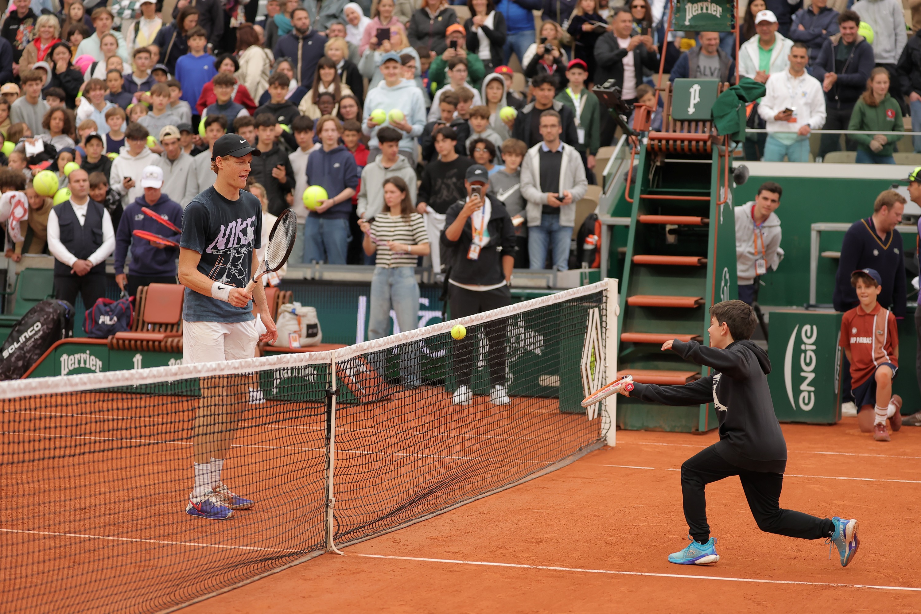 Jannik Sinner / Play with a Kid, Journée Yannick Noah, Roland-Garros 2025