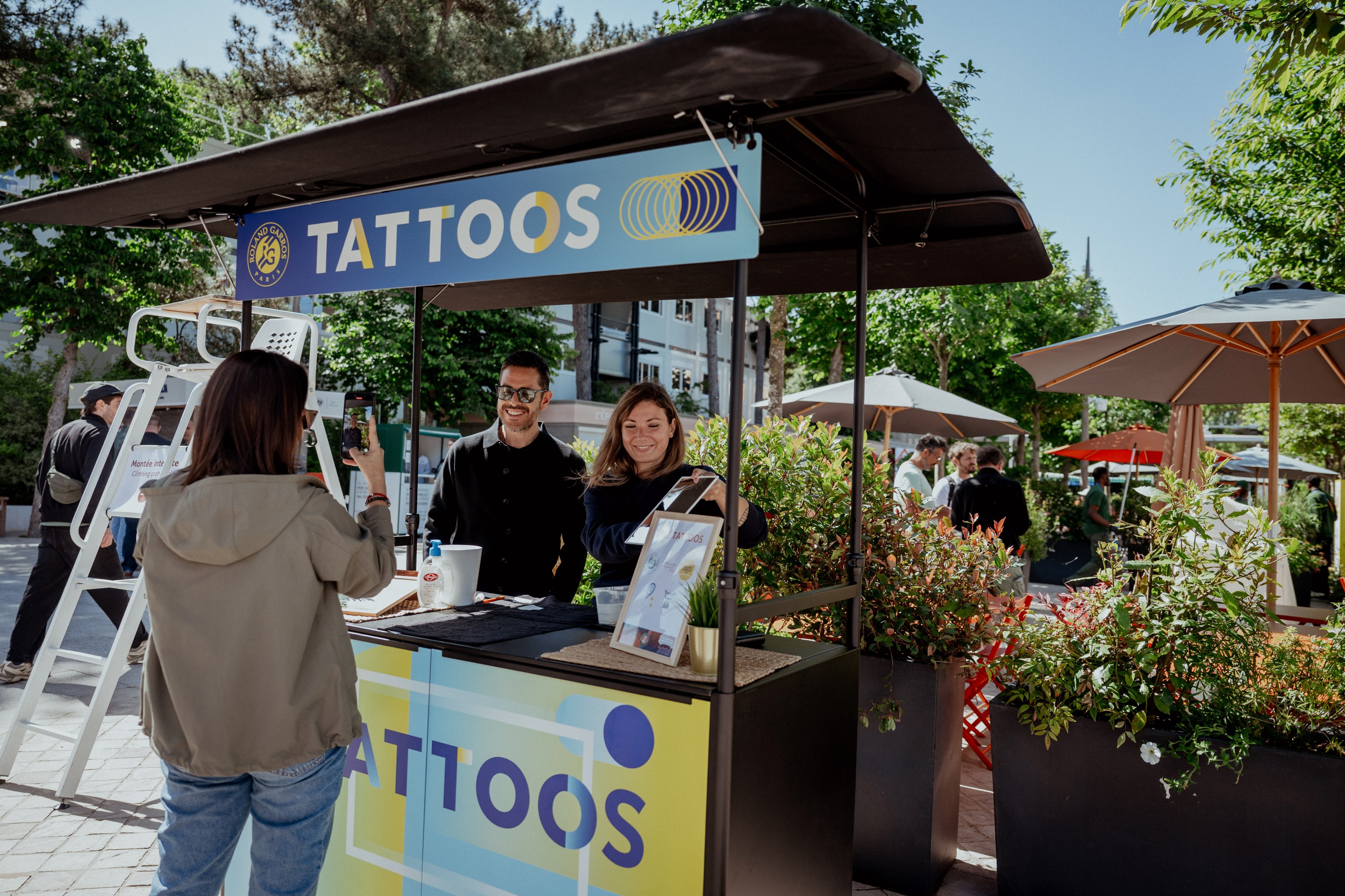 Animation Tatouages Journée Yannick Noah /Roland-Garros 2025