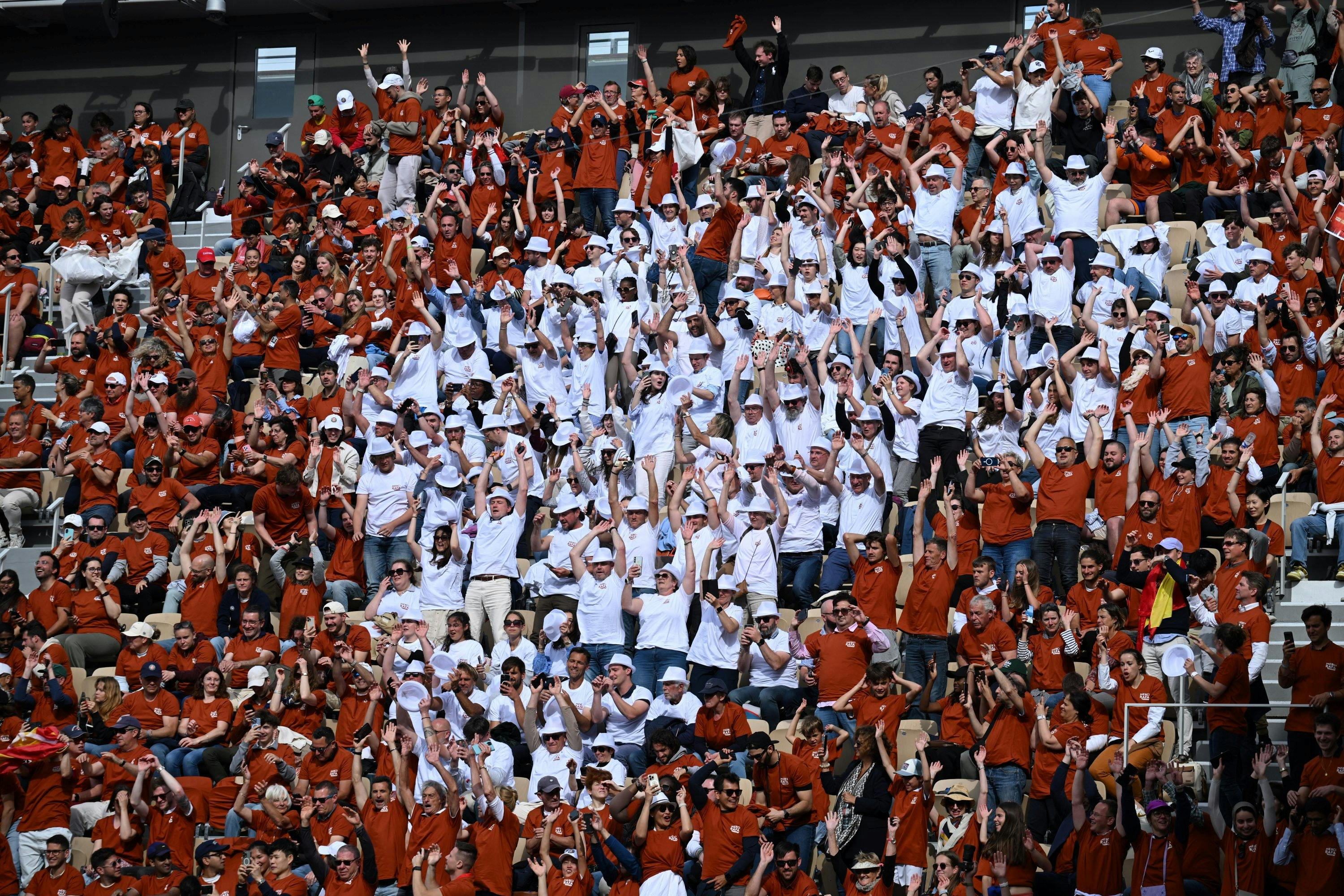 Tifo Cérémonie d'hommage Rafael Nadal / Roland-Garros 2025