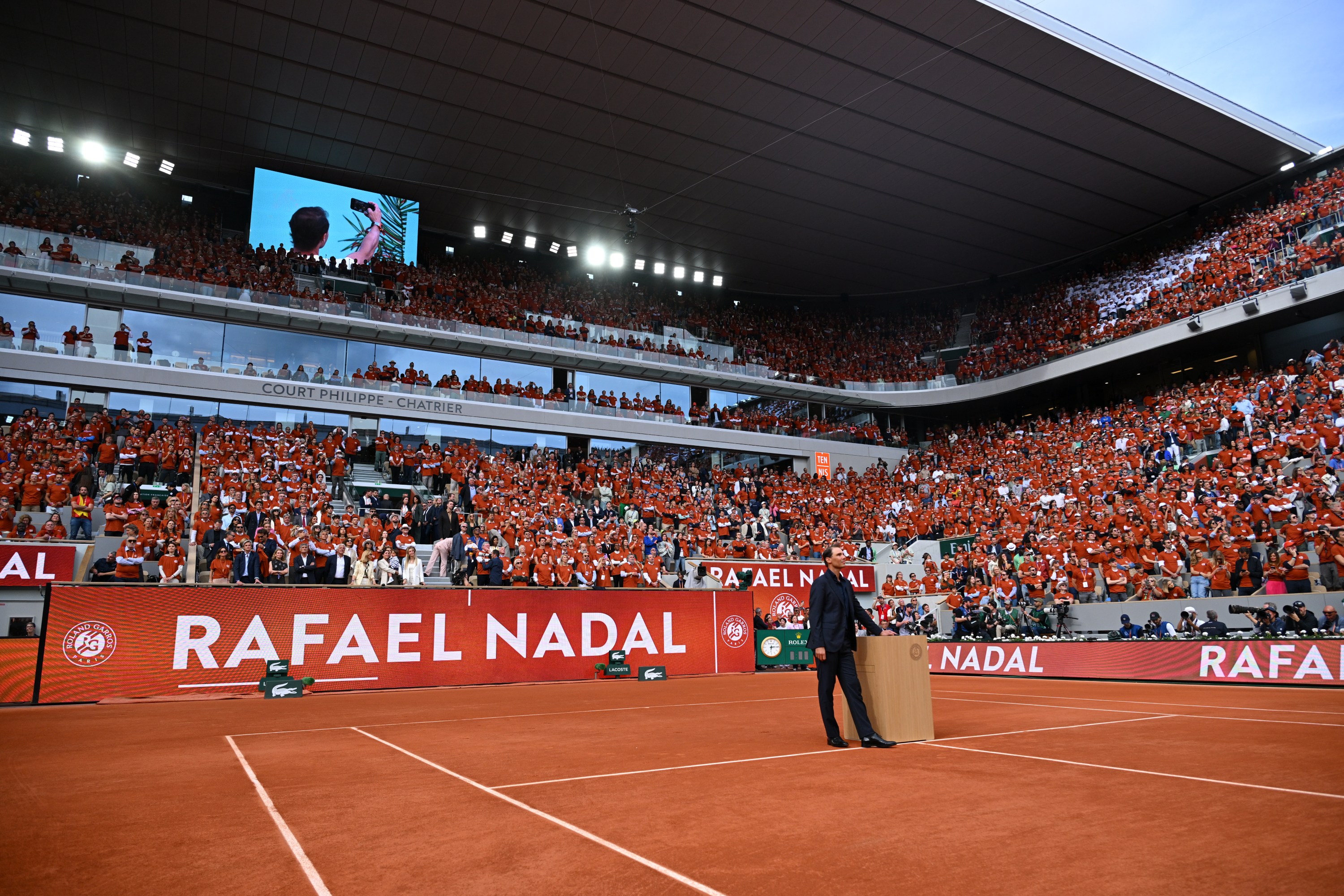 Rafael Nadal / Cérémonie d'hommage Rafael Nadal Roland-Garros 2025