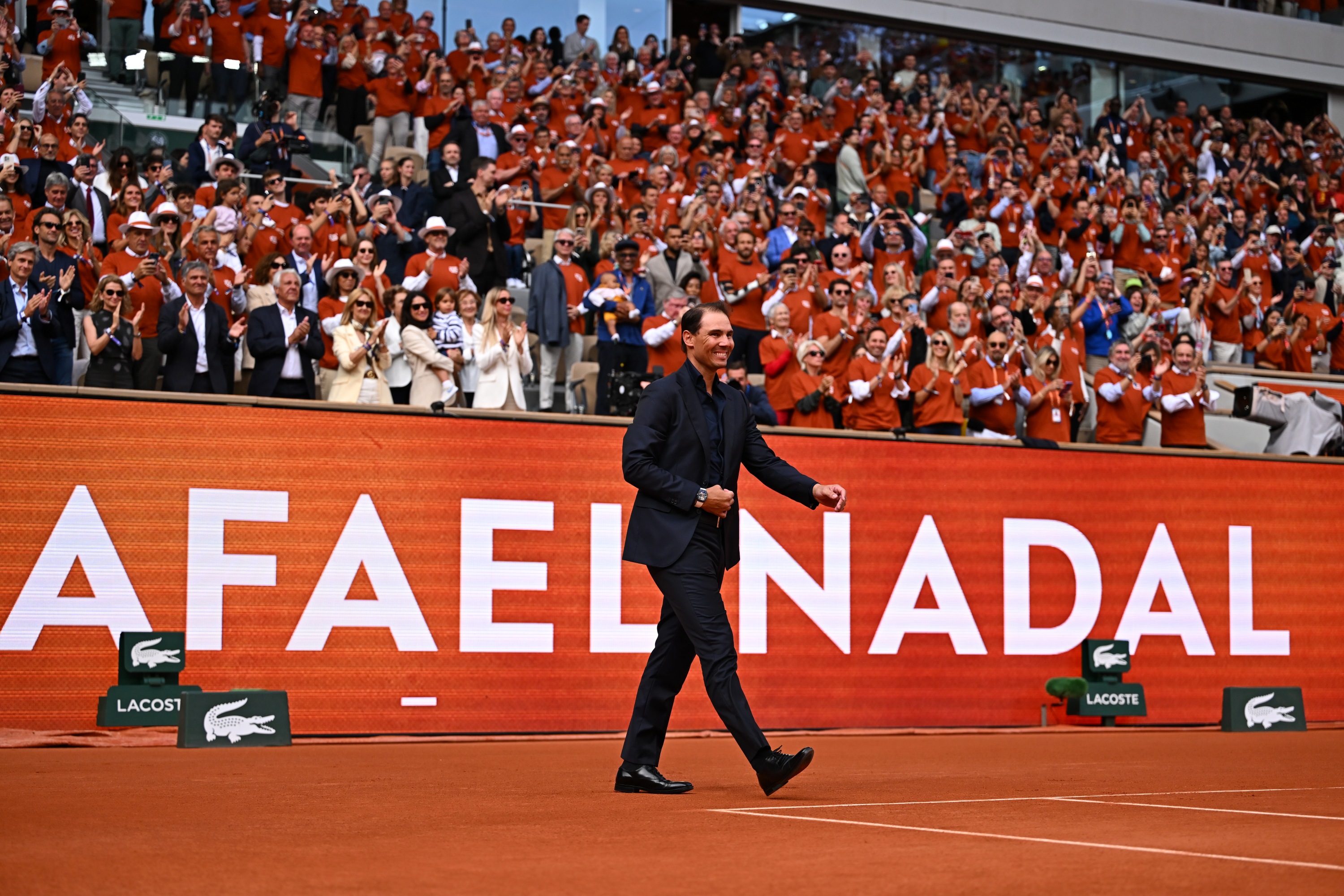 Rafael Nadal / Cérémonie d'hommage Rafael Nadal Roland-Garros 2025
