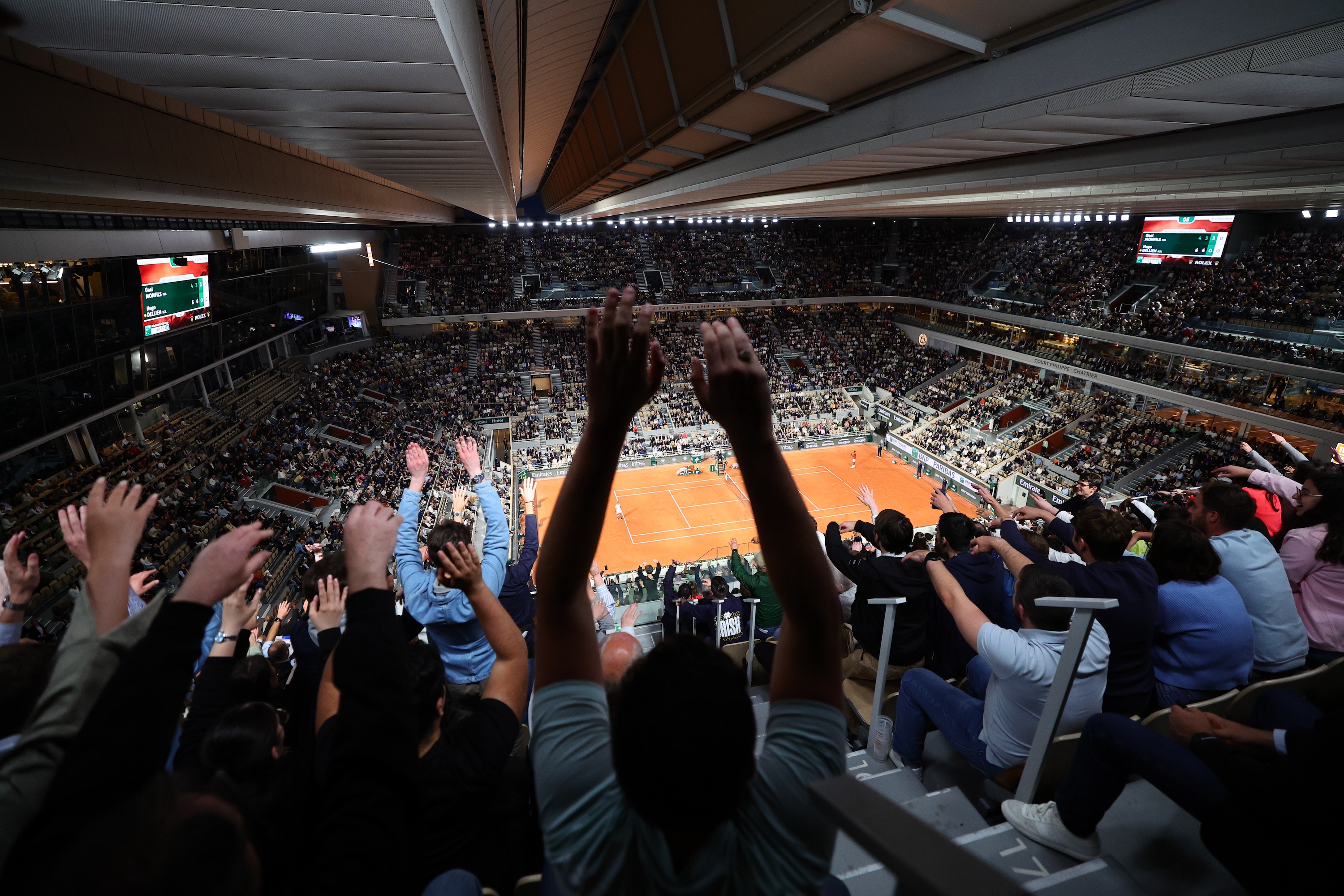 Ambiance court Philippe-Chatrier / Roland-Garros 2025