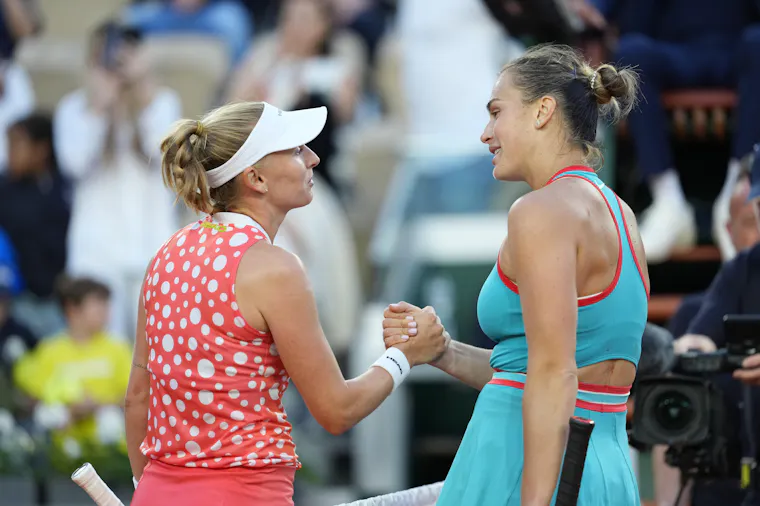 Aryna Sabalenka and Jil Teichmann, Roland-Garros 2025, second round Aryna Sabalenka and Jil Teichmann, Roland-Garros 2025, second round