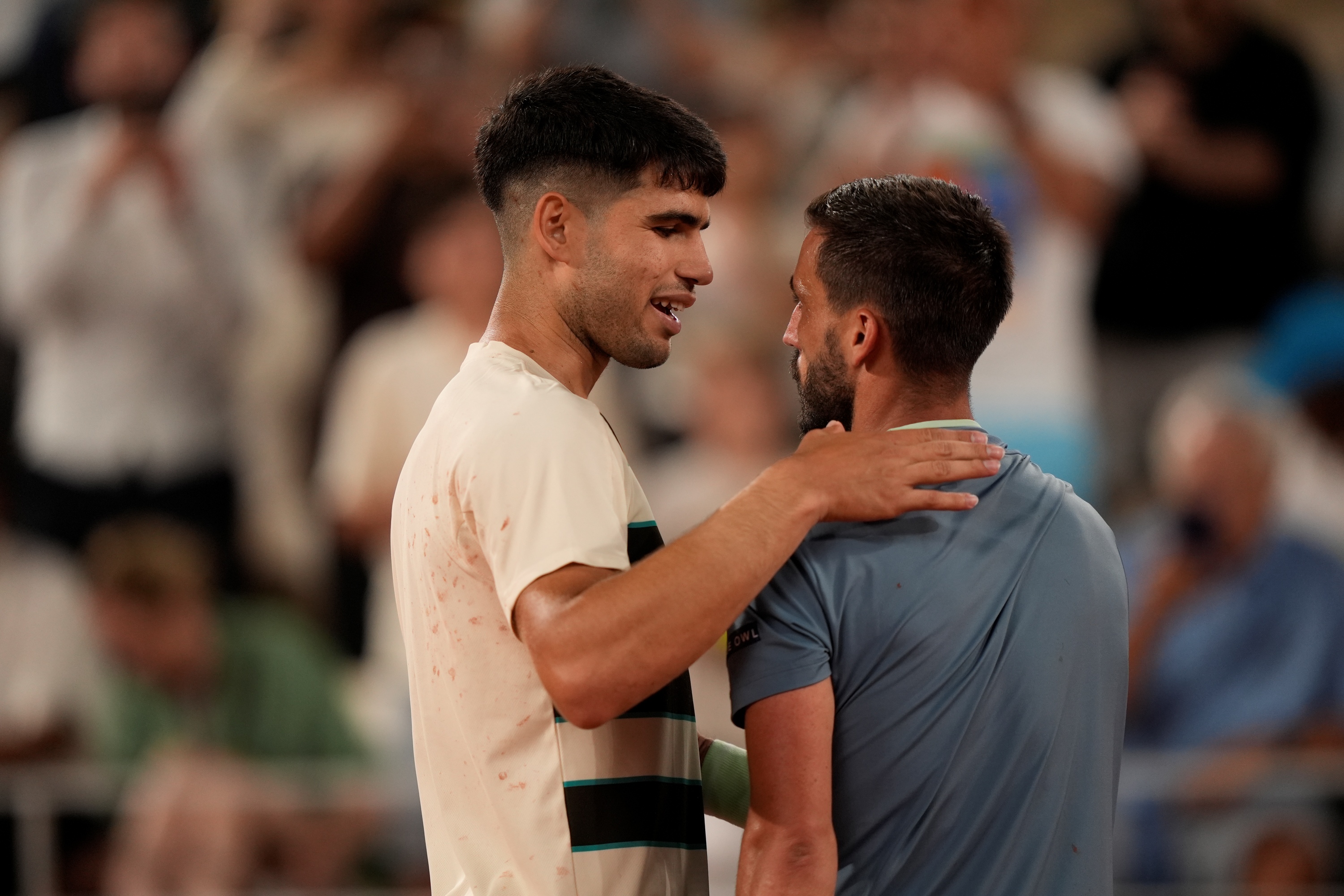 Carlos Alcaraz & Damir Dzumhur / Troisième tour Roland-Garros 2025