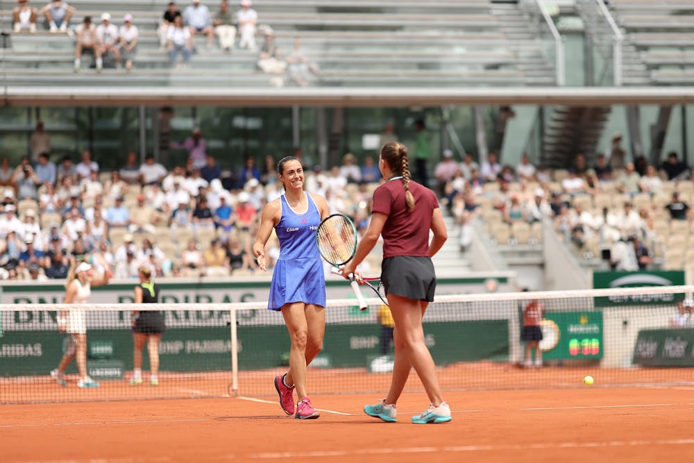 Caroline Garcia Diane Parry double dames troisième tour Roland-Garros 2025
