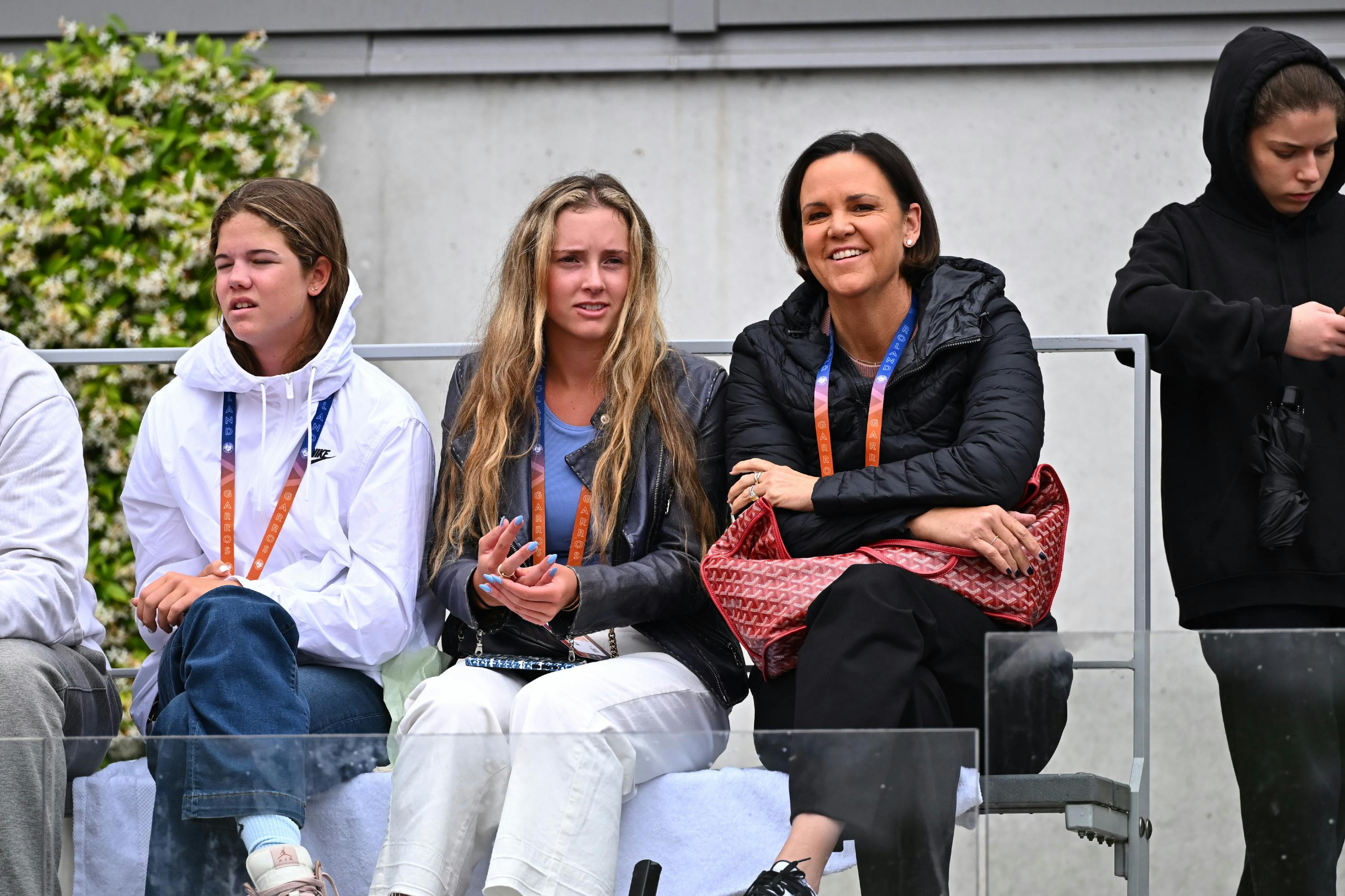 Lindsay Davenport supporting Jagger Leach RG2025