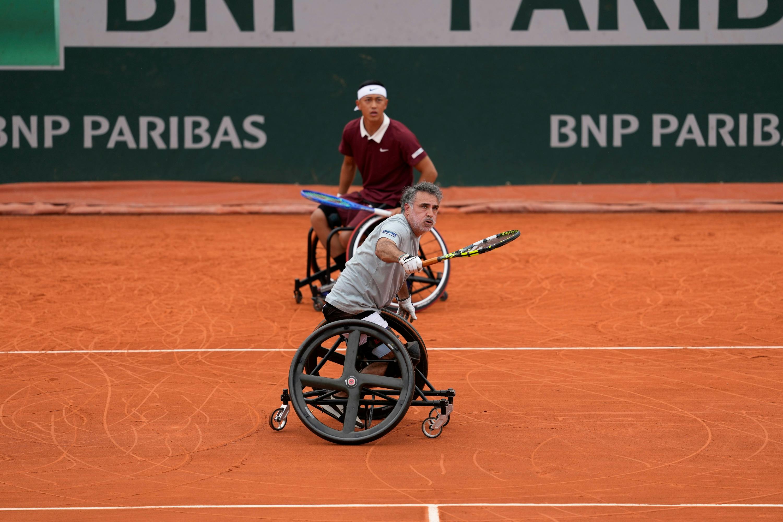 Tokito Oda, Stéphane Houdet / Quarts de finale, tennis-fauteuil, double messieurs, Roland-Garros 2025