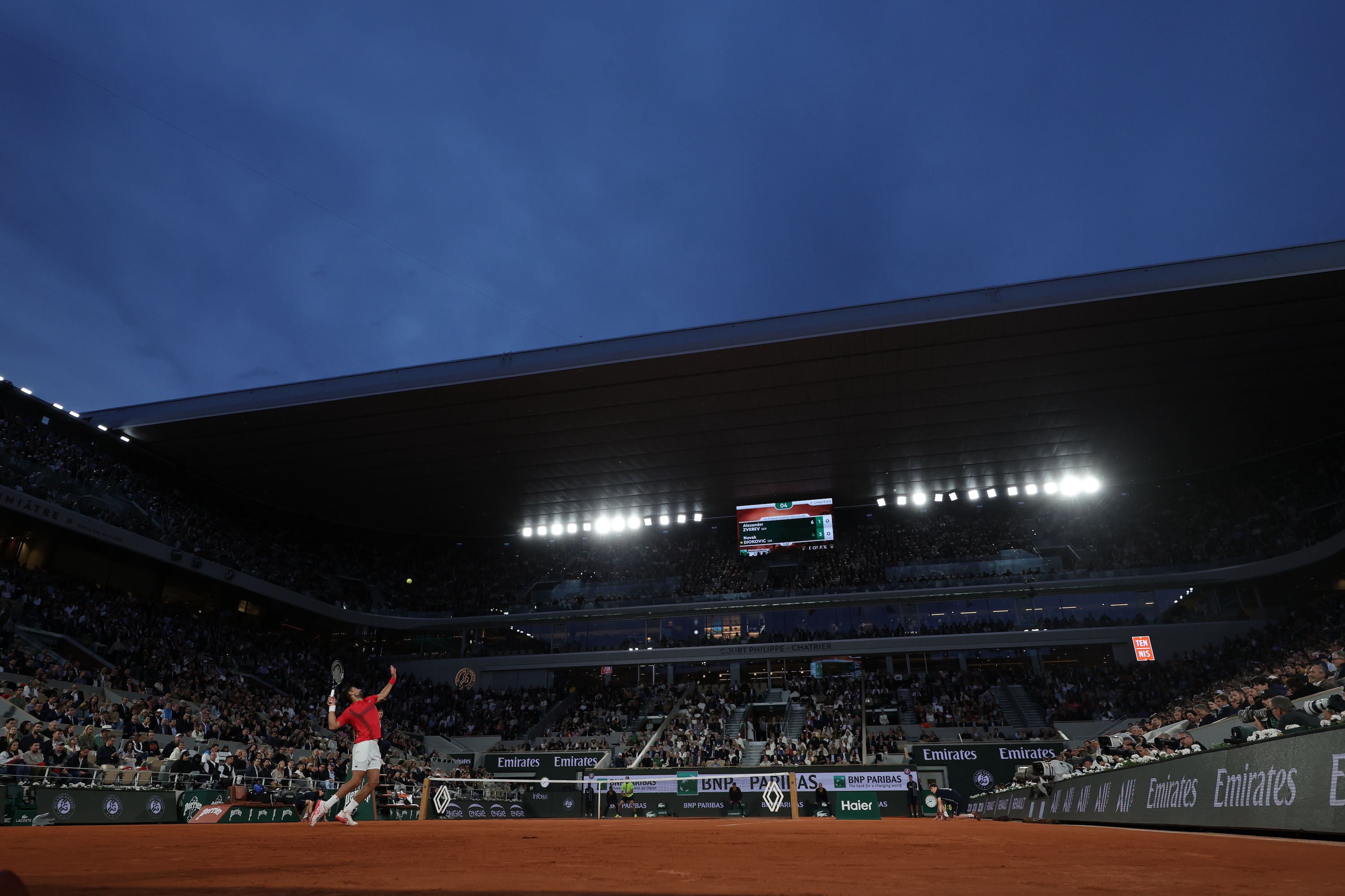 Novak Djokovic / Quarts de finale, Roland-Garros 2025