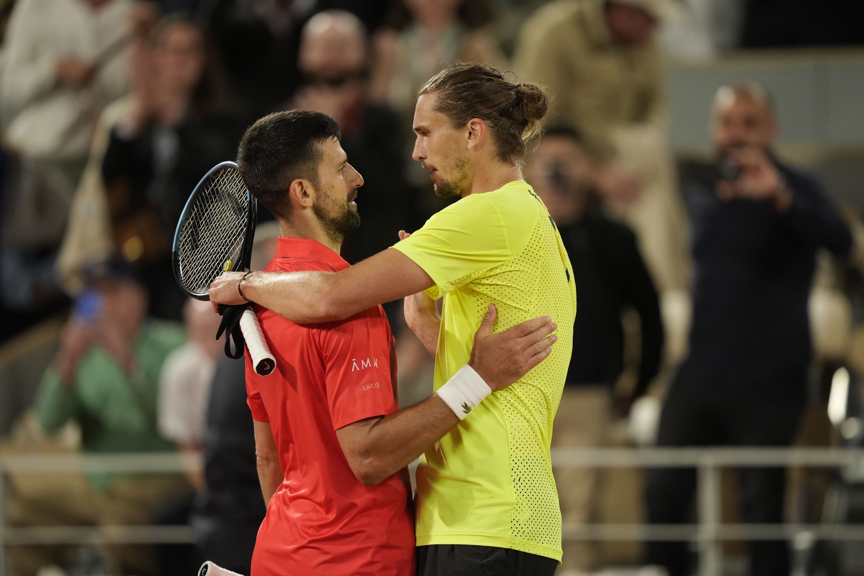 Novak Djokovic, Alexander Zverev, Roland-Garros 2025, quarterfinals 