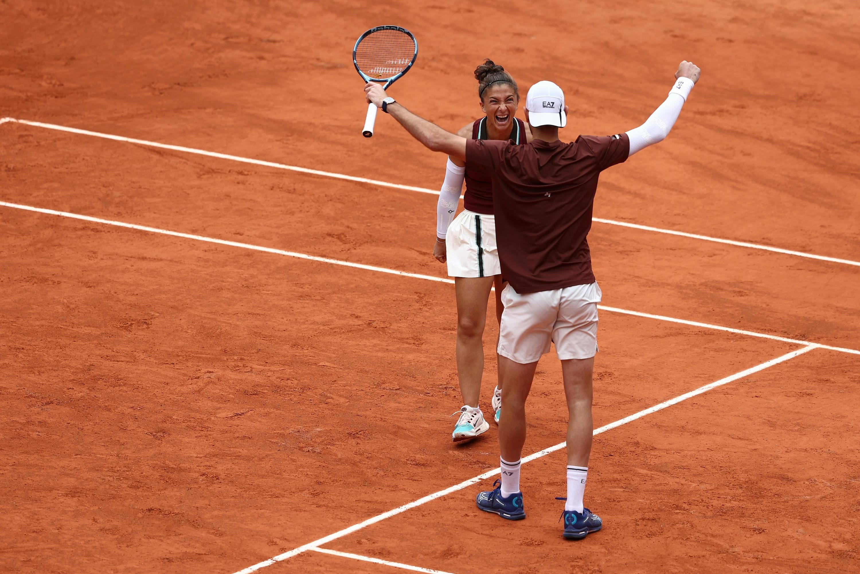 Sara Errani and Andrea Vavassori, Roland-Garros 2025, mixed doubles final