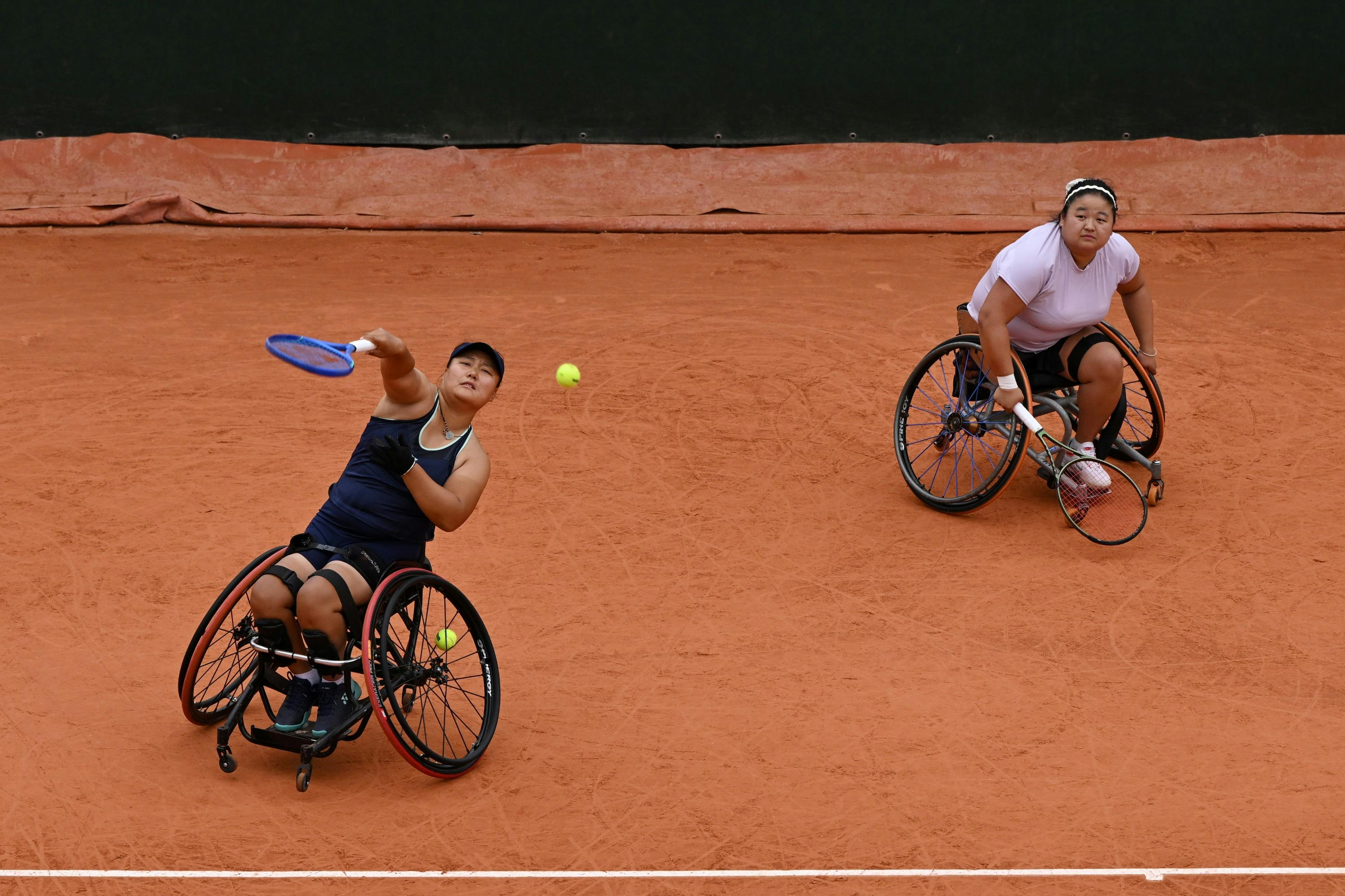 Xiaohui Li & Ziying Wang / Tennis-Fauteuil Demi-finales, double dames, Roland-Garros 2025