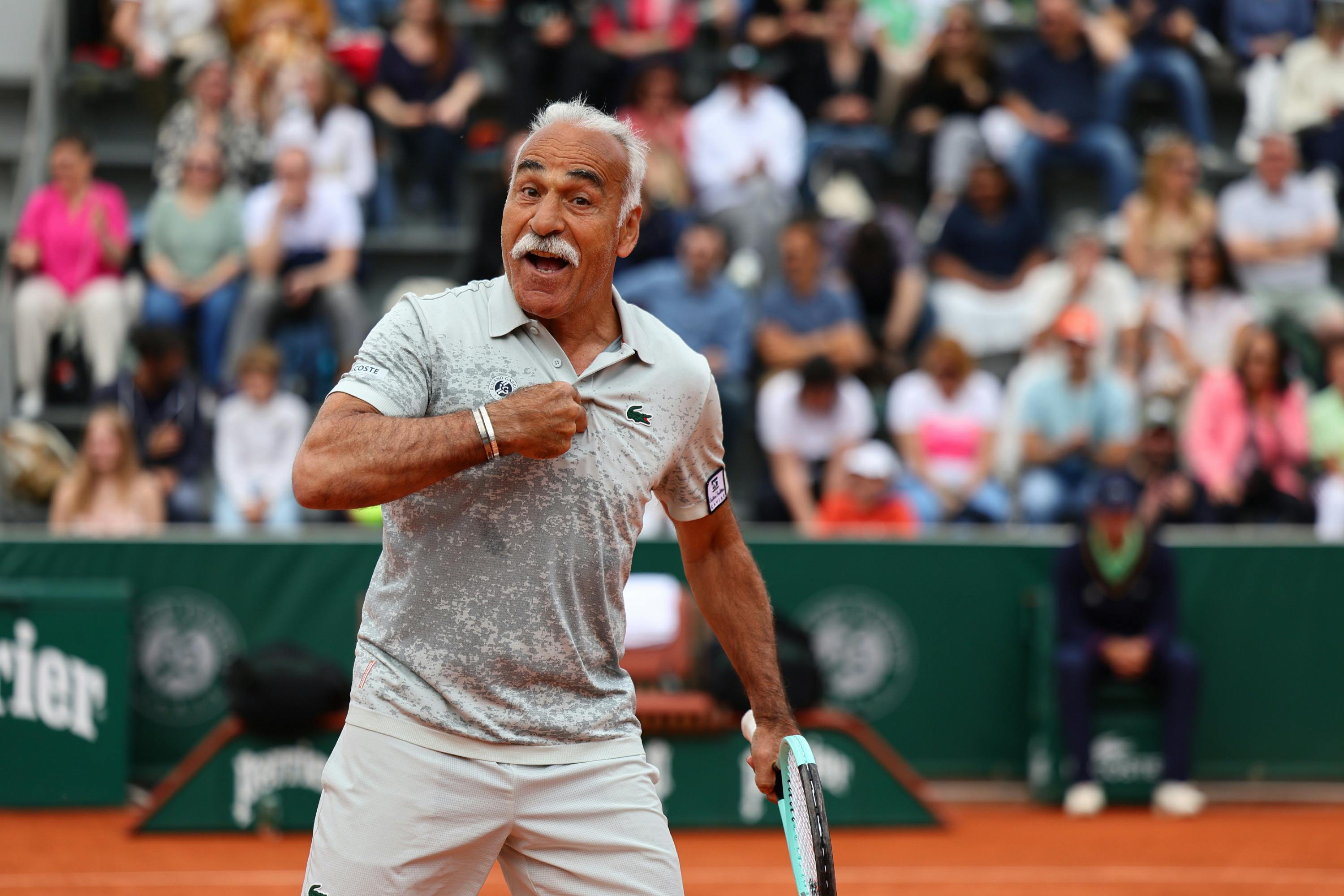 Mansour Bahrami men's legends doubles RG2025