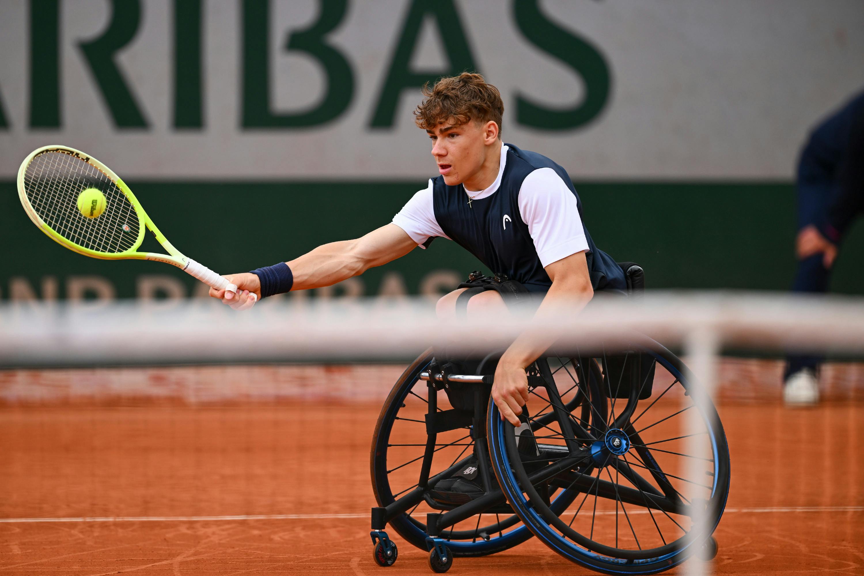 Maximilian Taucher boys' wheelchair singles final