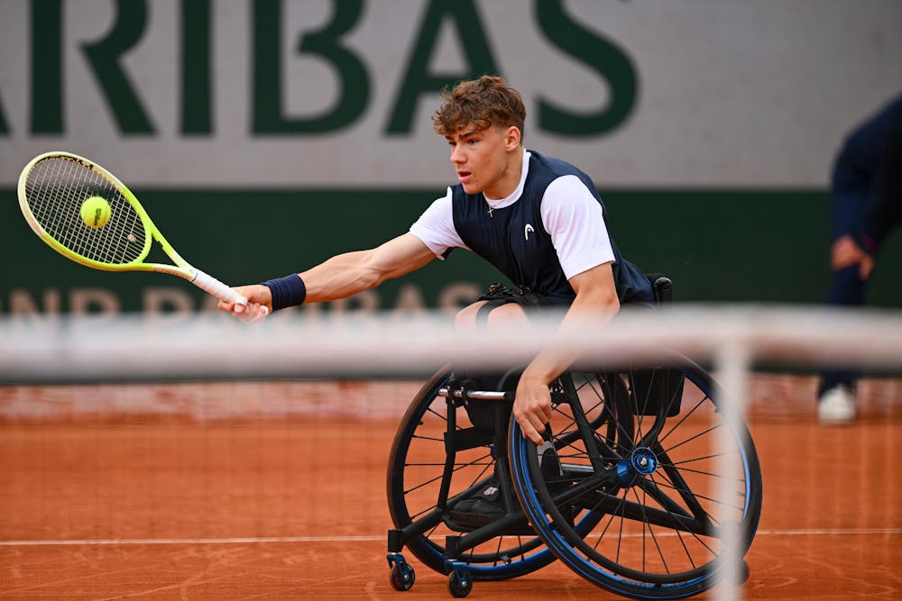 Maximilian Taucher boys' wheelchair singles final