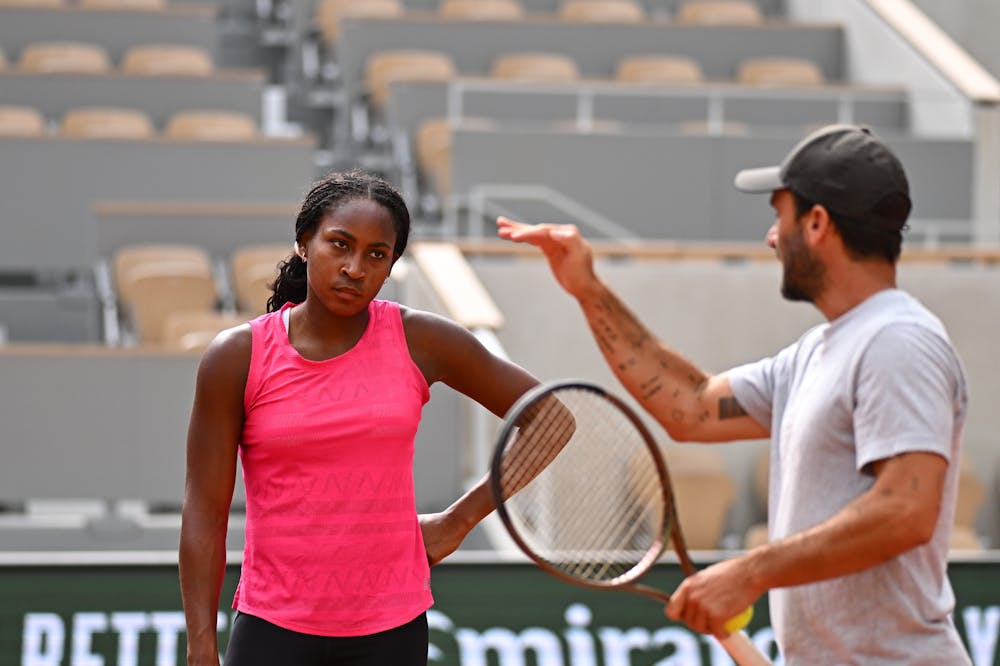 Coco Gauff, Roland-Garros 2024, Entrainement