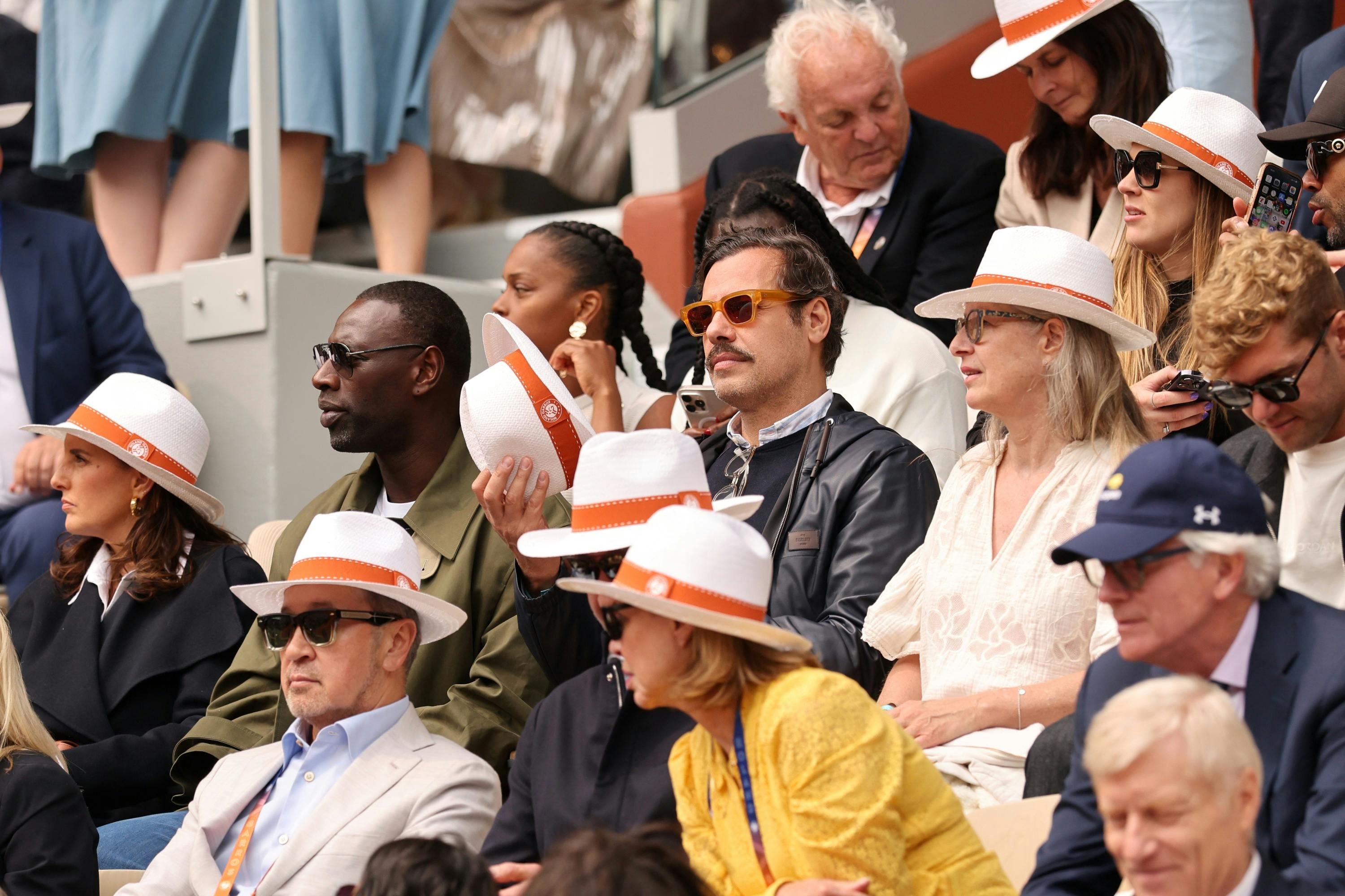 Omar Sy, Laurent Lafitte / Finale, simple dames, Roland-Garros 2025