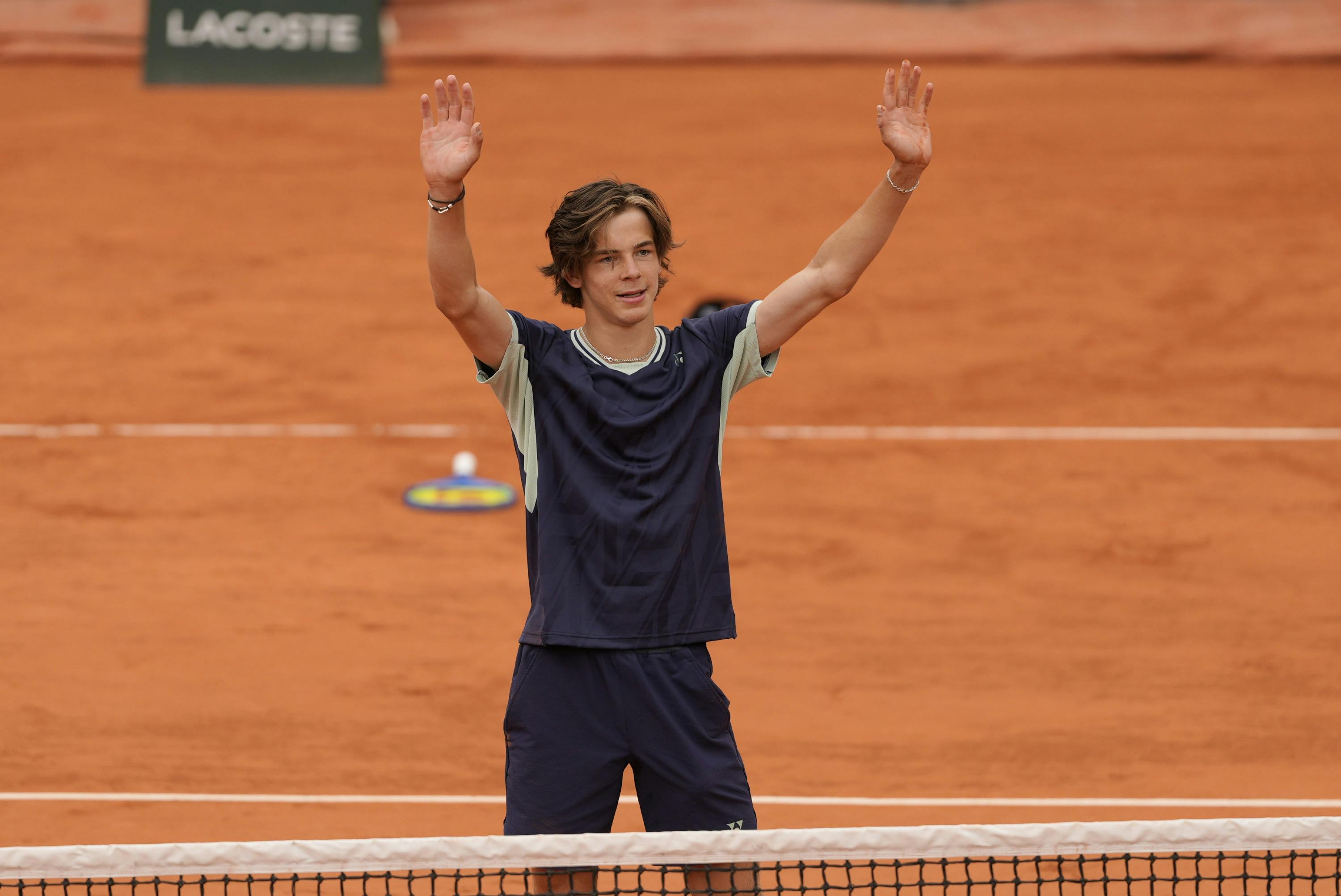 Niels McDonald boy's singles final RG2025