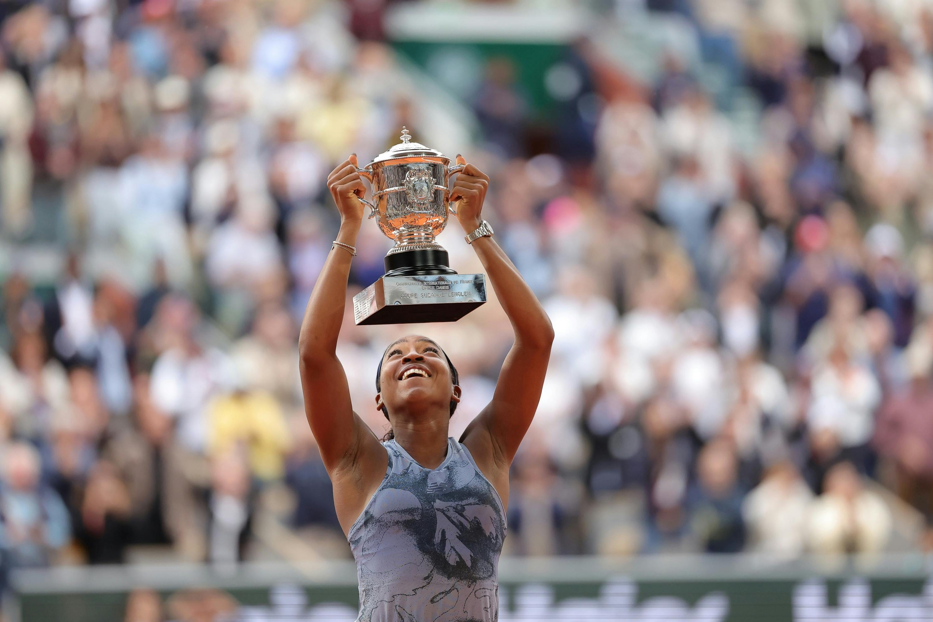 Coco Gauff / Finale, trophée, Roland-Garros 2025