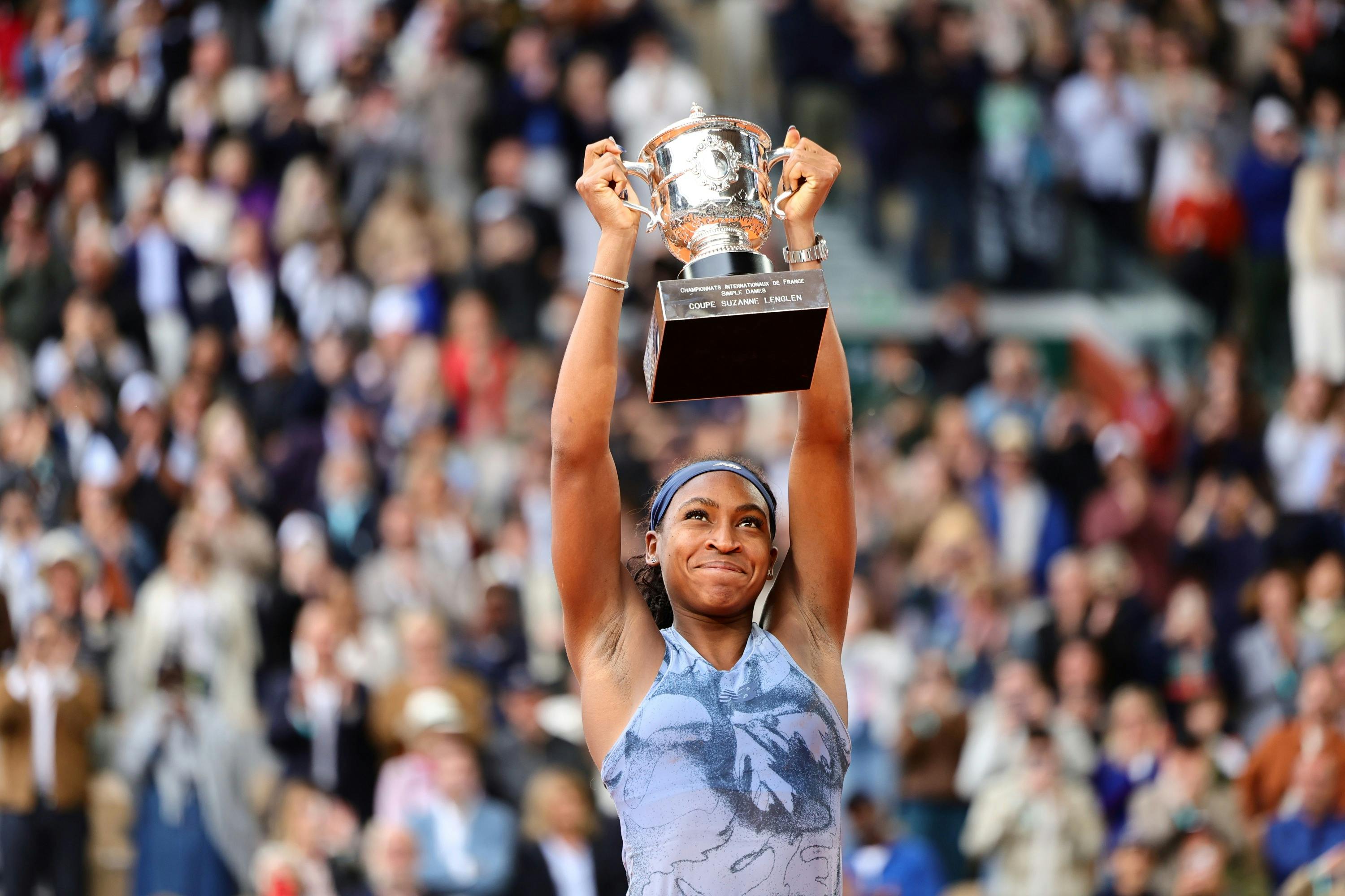 Coco Gauff / Finale, trophée, Roland-Garros 2025