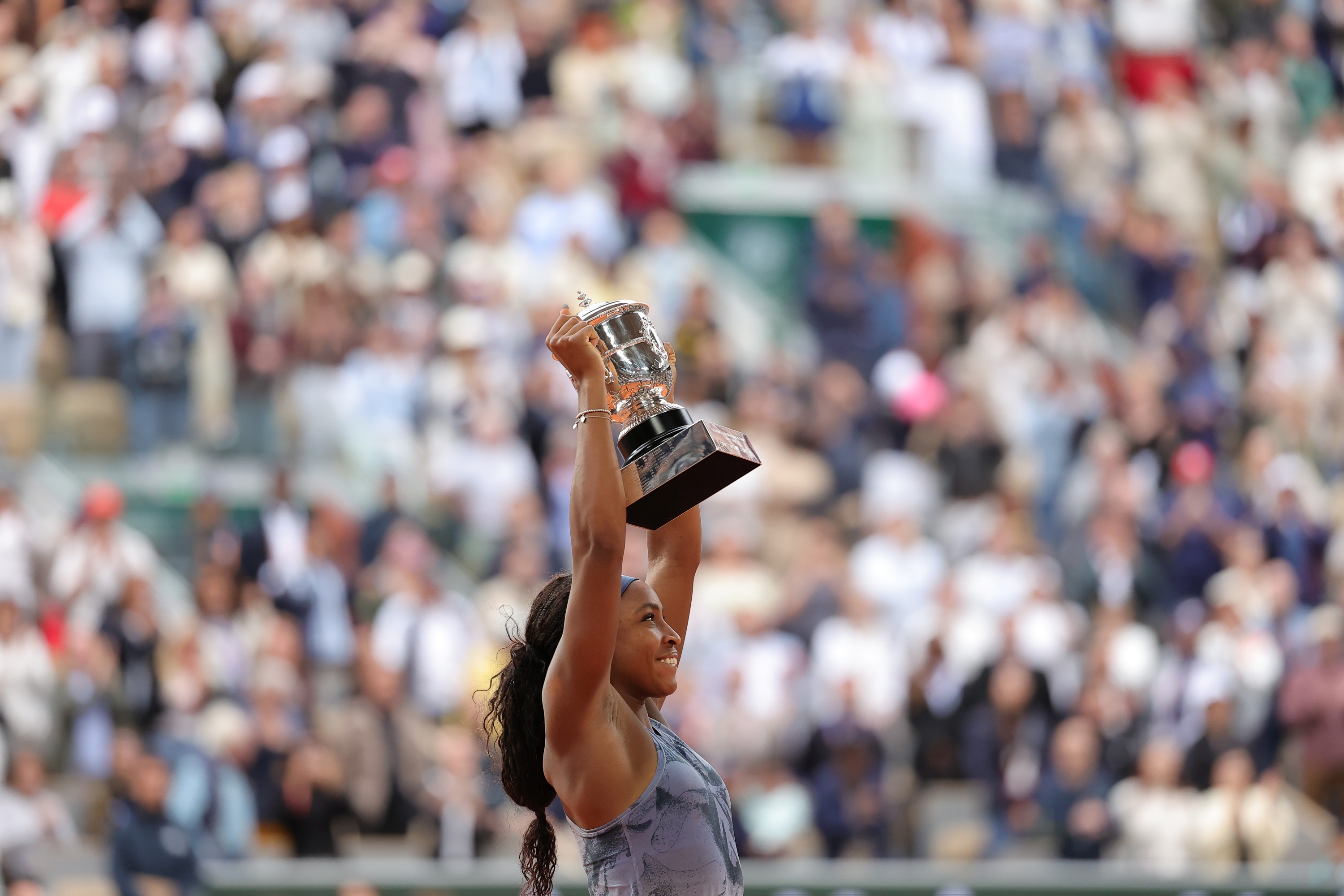 Coco Gauff / Finale, trophée, Roland-Garros 2025