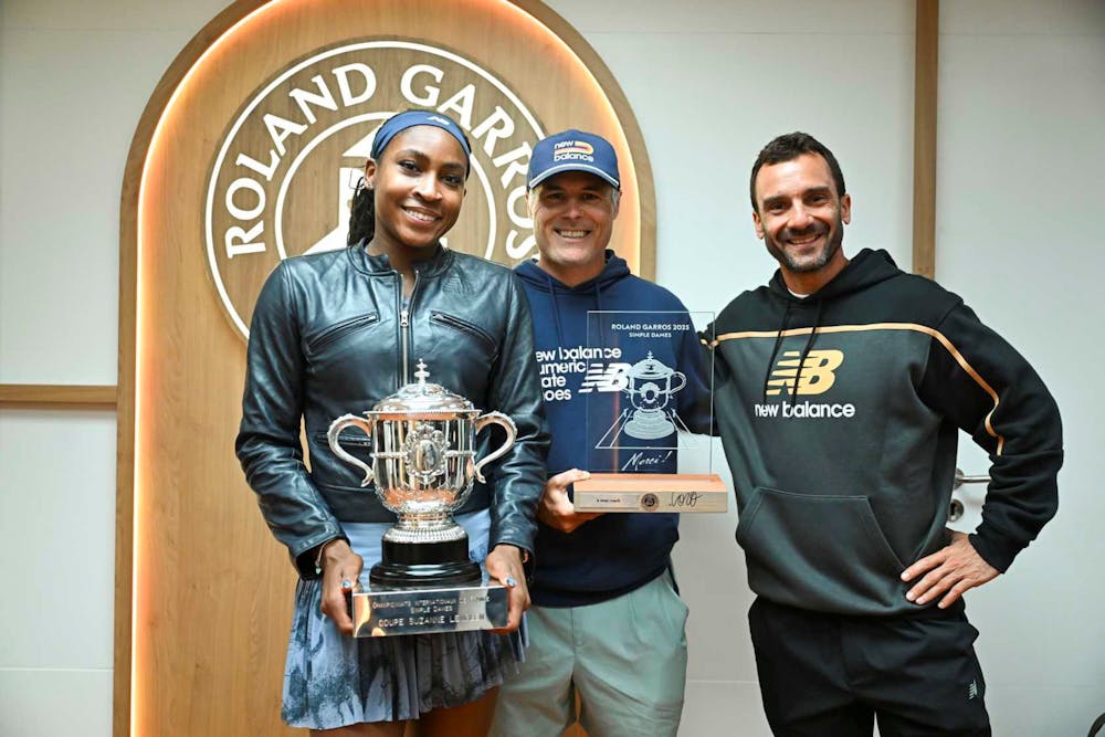 Coco Gauff Jean-Christophe Faurel Matt Daly Roland-Garros 2025