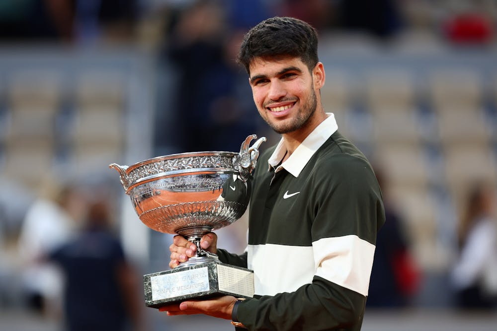 Carlos Alcaraz Finale, trophée, Roland-Garros 2025