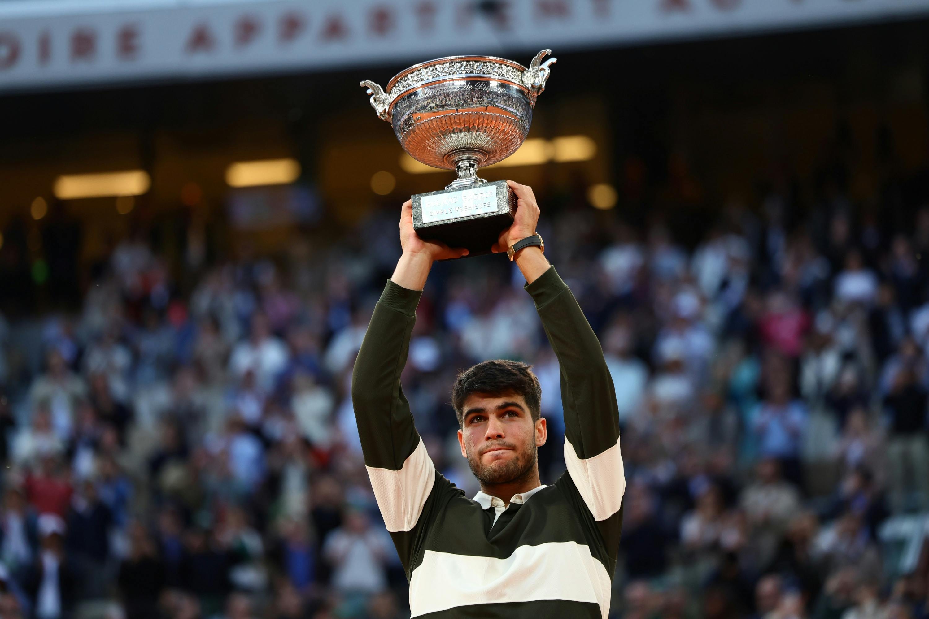 Carlos Alcaraz / Finale, trophée, Roland-Garros 2025
