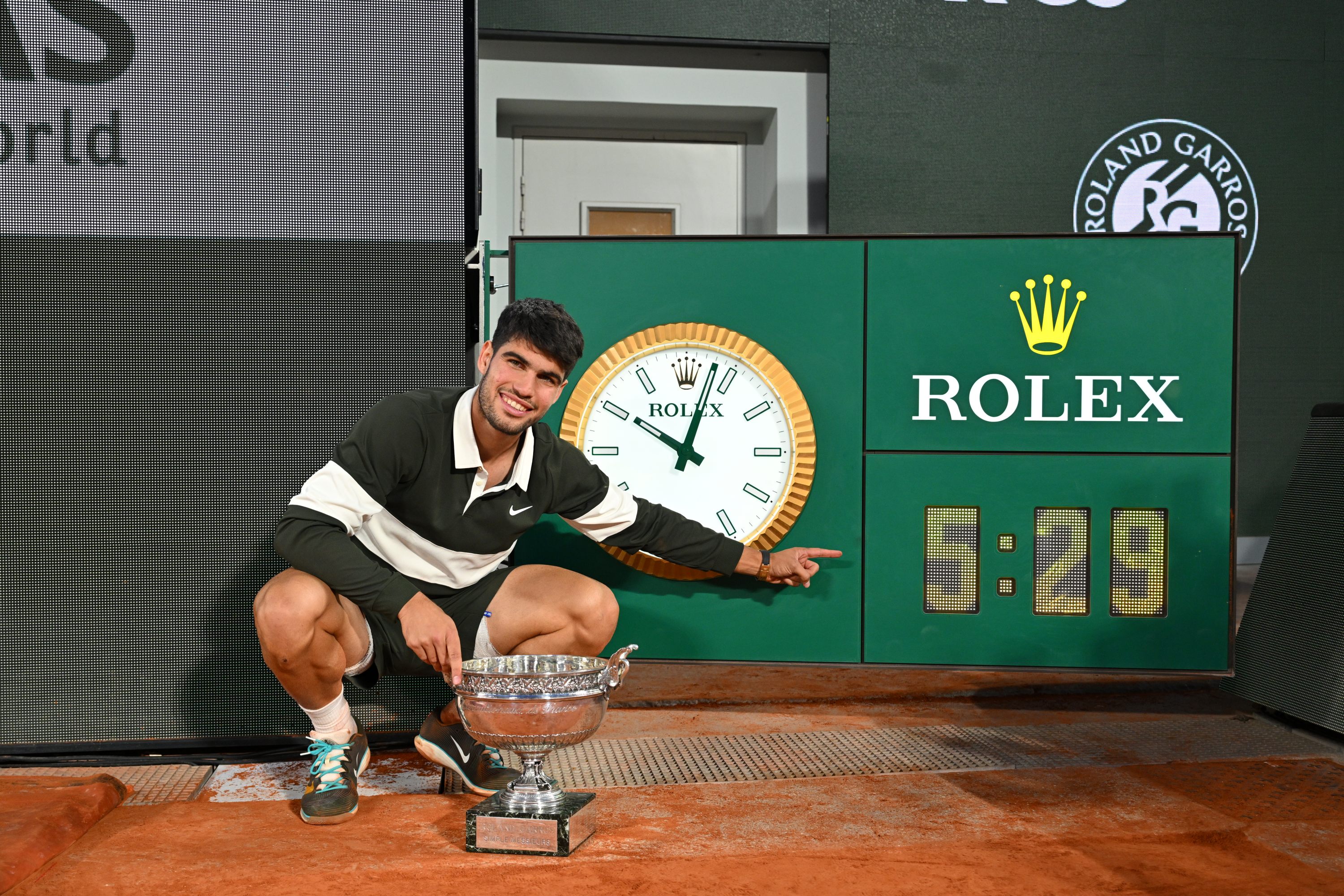 Carlos Alcaraz / Finale, horloge, Roland-Garros 2025