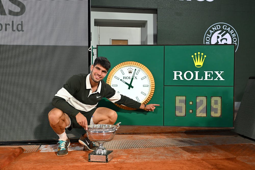 Carlos Alcaraz / Finale, horloge, Roland-Garros 2025