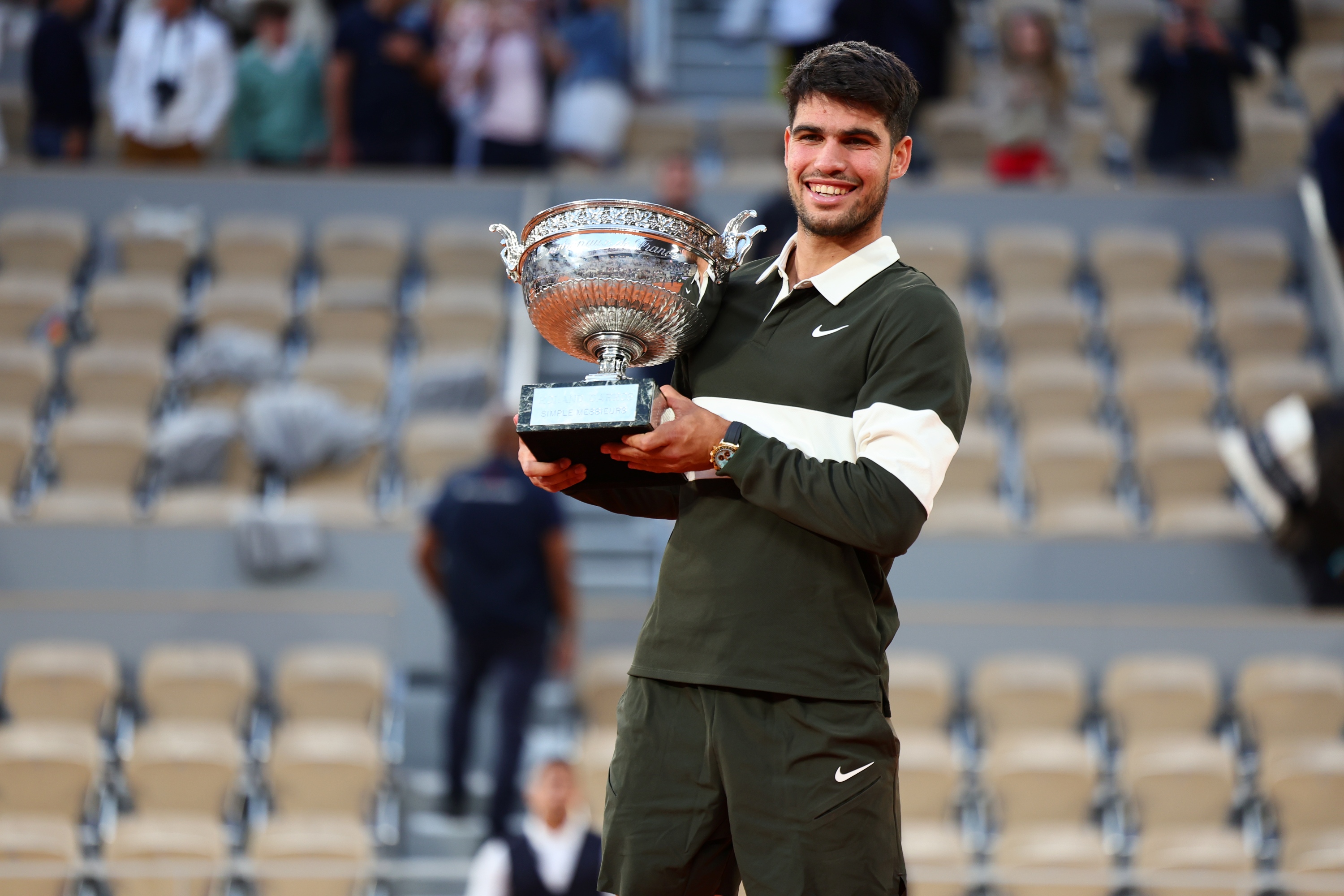 Carlos Alcaraz, finale, trophée, Roland-Garros 2025