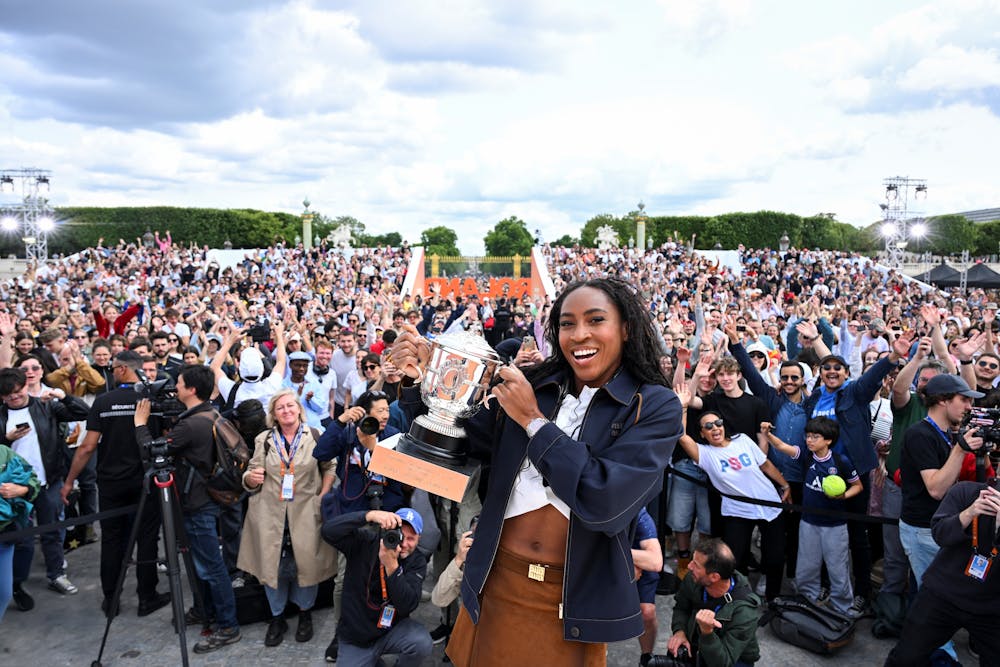 Coco Gauff / Photocall Tribune Concorde Roland-Garros 2025