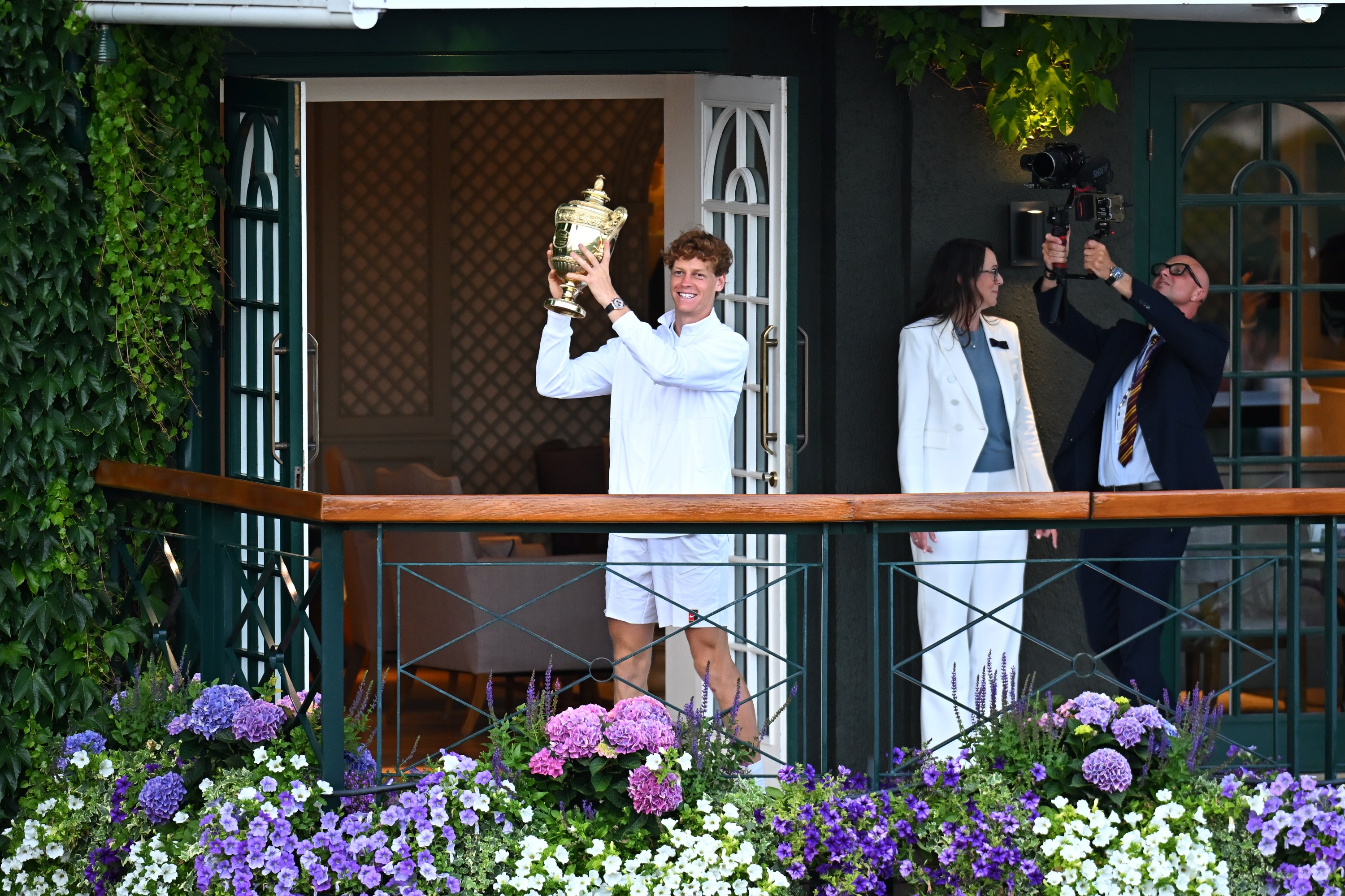 Jannik Sinner / Photocall balcon Centre Court Wimbledon 2025