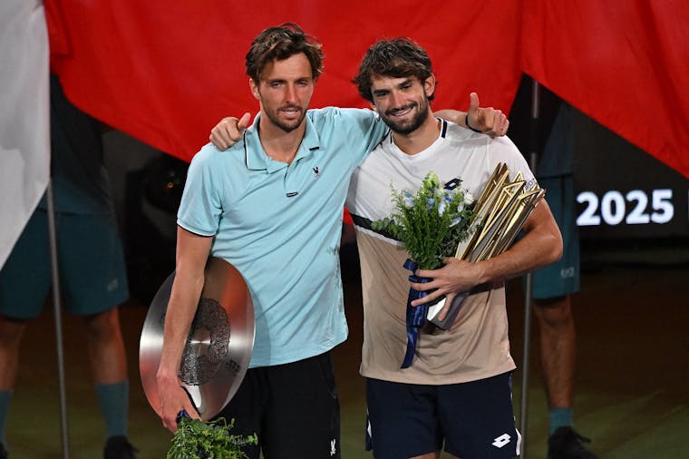 Arthur Rinderknech & Valentin Vacherot /  Photocall trophées ATP 1000 Shanghai