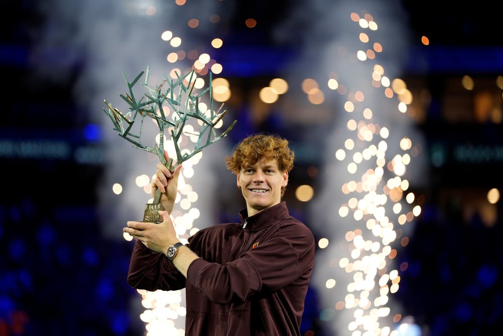 Jannik Sinner / Photocall trophée Rolex Paris Masters 2025