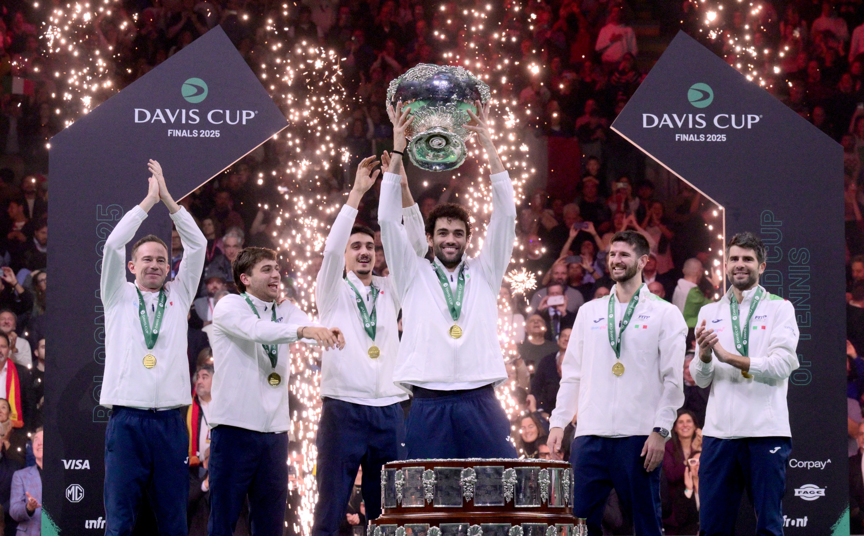 Italie / Photocall trophée Coupe Davis 2025