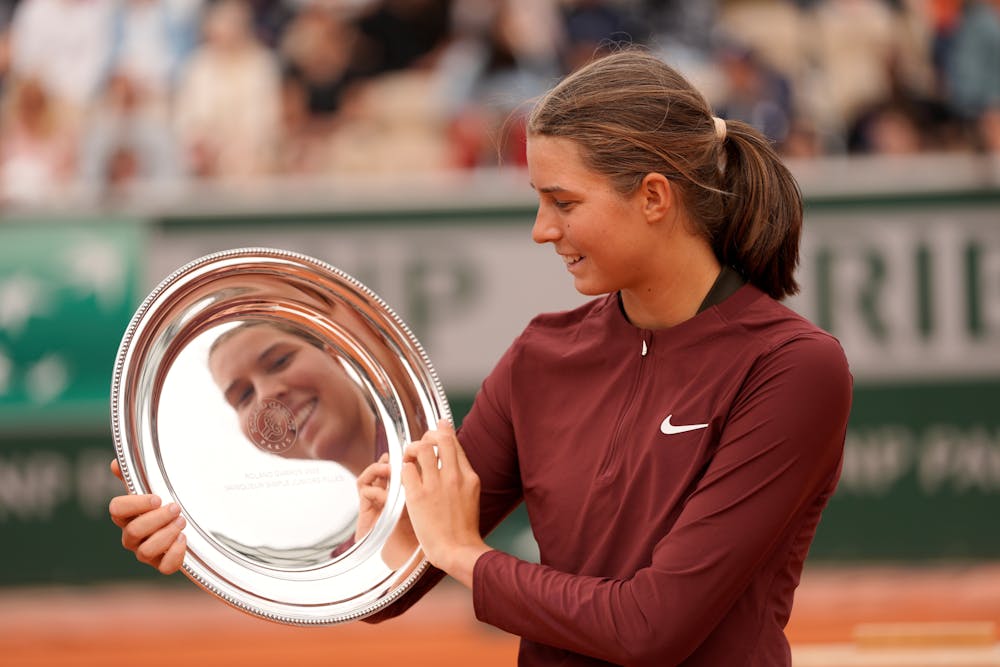 Lilli Tagger / Photocall trophée Roland-Garros 2025 juniors simple filles