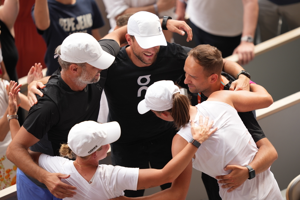 Tomasz Wiktorowski, Daria Abramowicz, Maciej Ryszczuk, Iga Swiatek, finał, Roland-Garros 2023