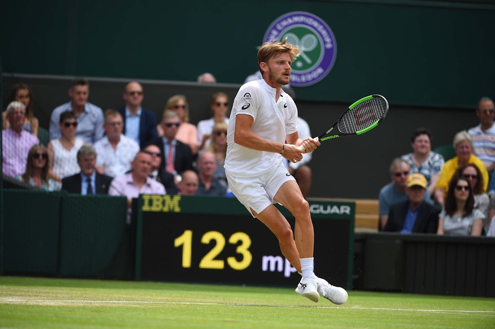 David Goffin at Wimbledon 2019.