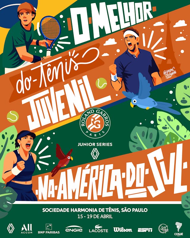 Affiche officielle / Roland-Garros junior series by Renault Affiche officielle / Roland-Garros junior series by Renault