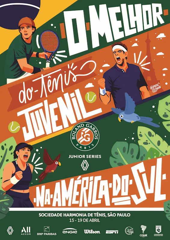 Affiche officielle Roland-Garros Junior Series 2026