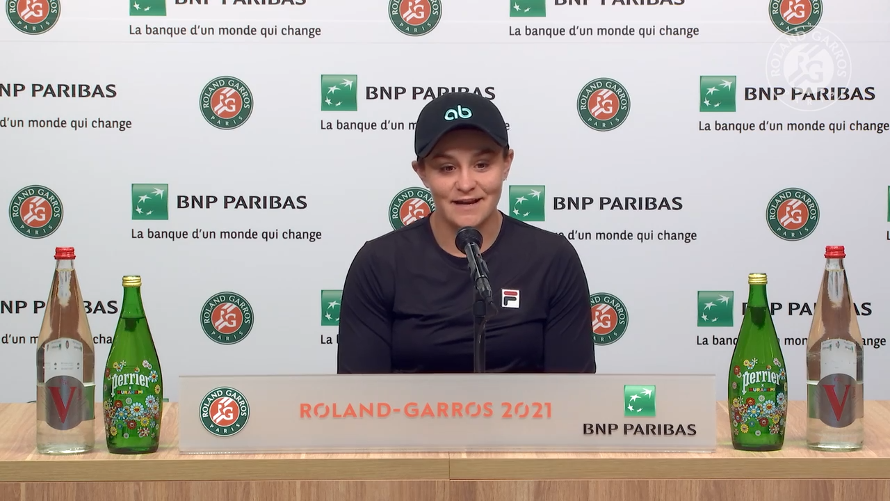 Ashleigh Barty - Conférence de presse Roland-Garros 2021