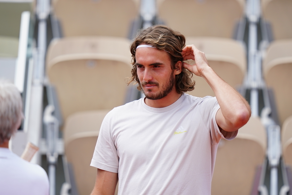 Stefanos Tsitsipas, Roland Garros 2021, practice