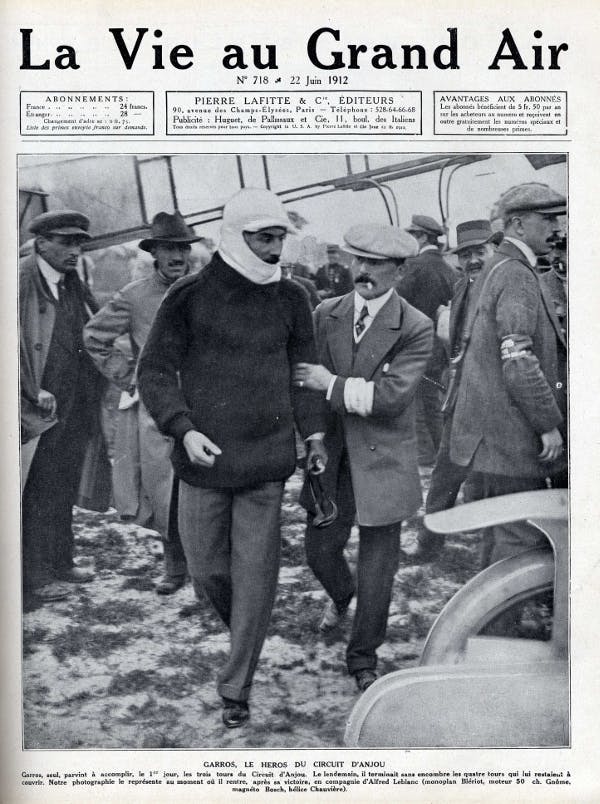 Roland Garros aviateur Vie au grand air 22 juin 1912.