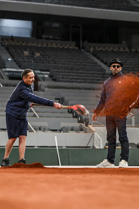 René Pierre Fontana & JR / Affiche officielle Roland-Garros 2026